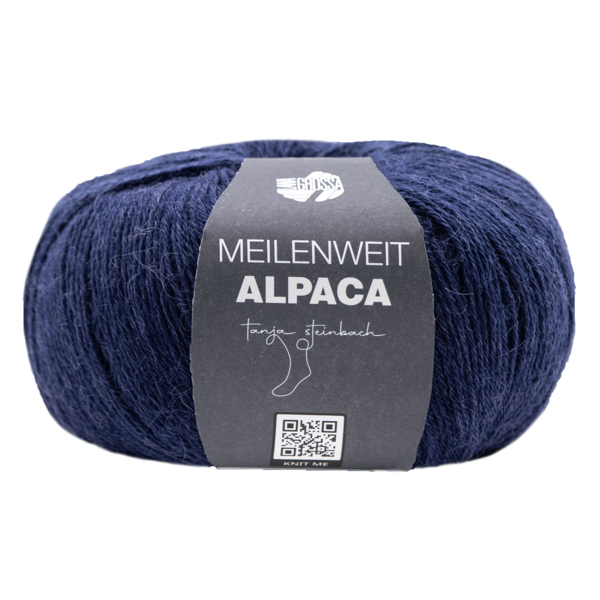 Lana Grossa Meilenweit Alpaca Yarn - 2010 Navy
