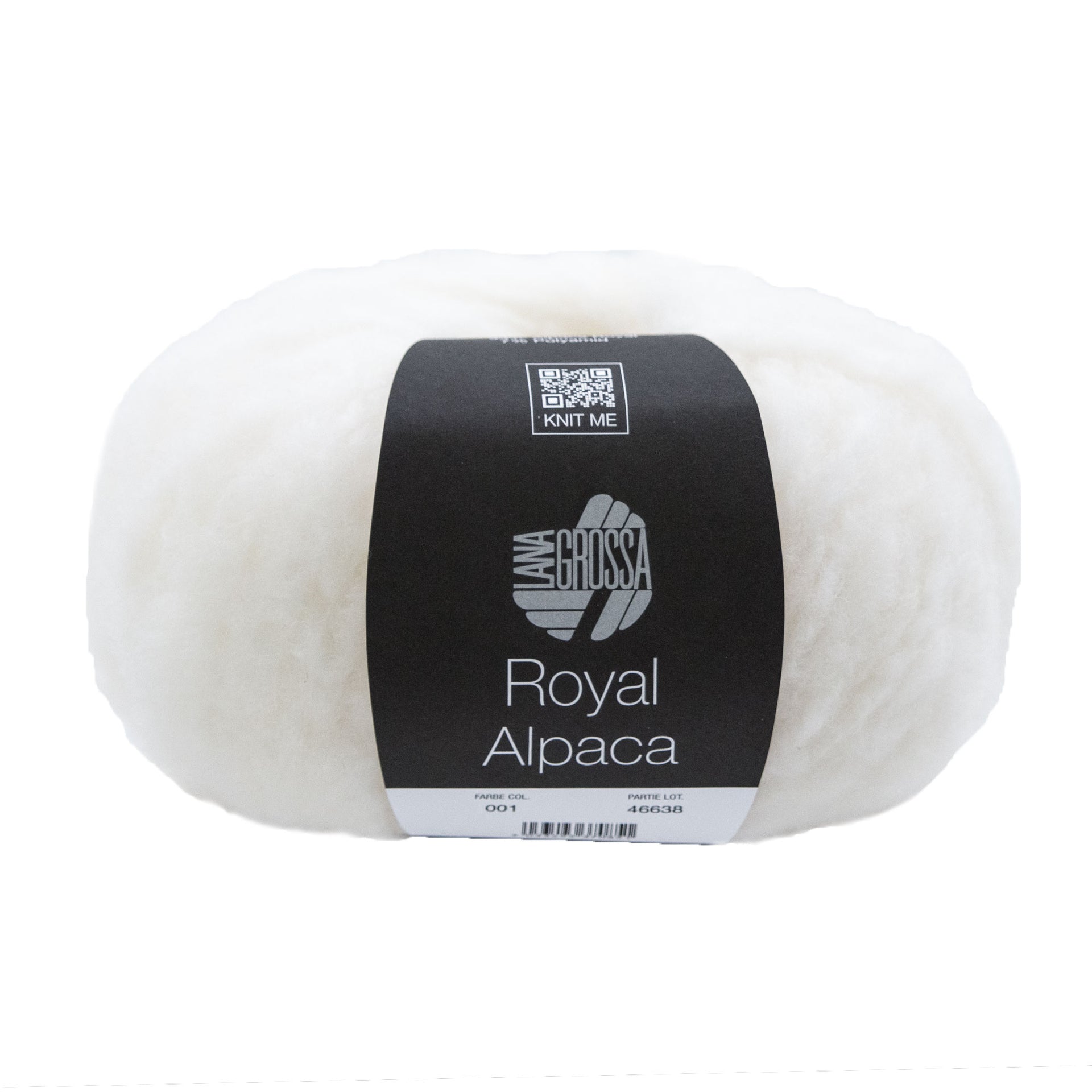 Lana Grossa Royal Alpaca Yarn - 01 White
