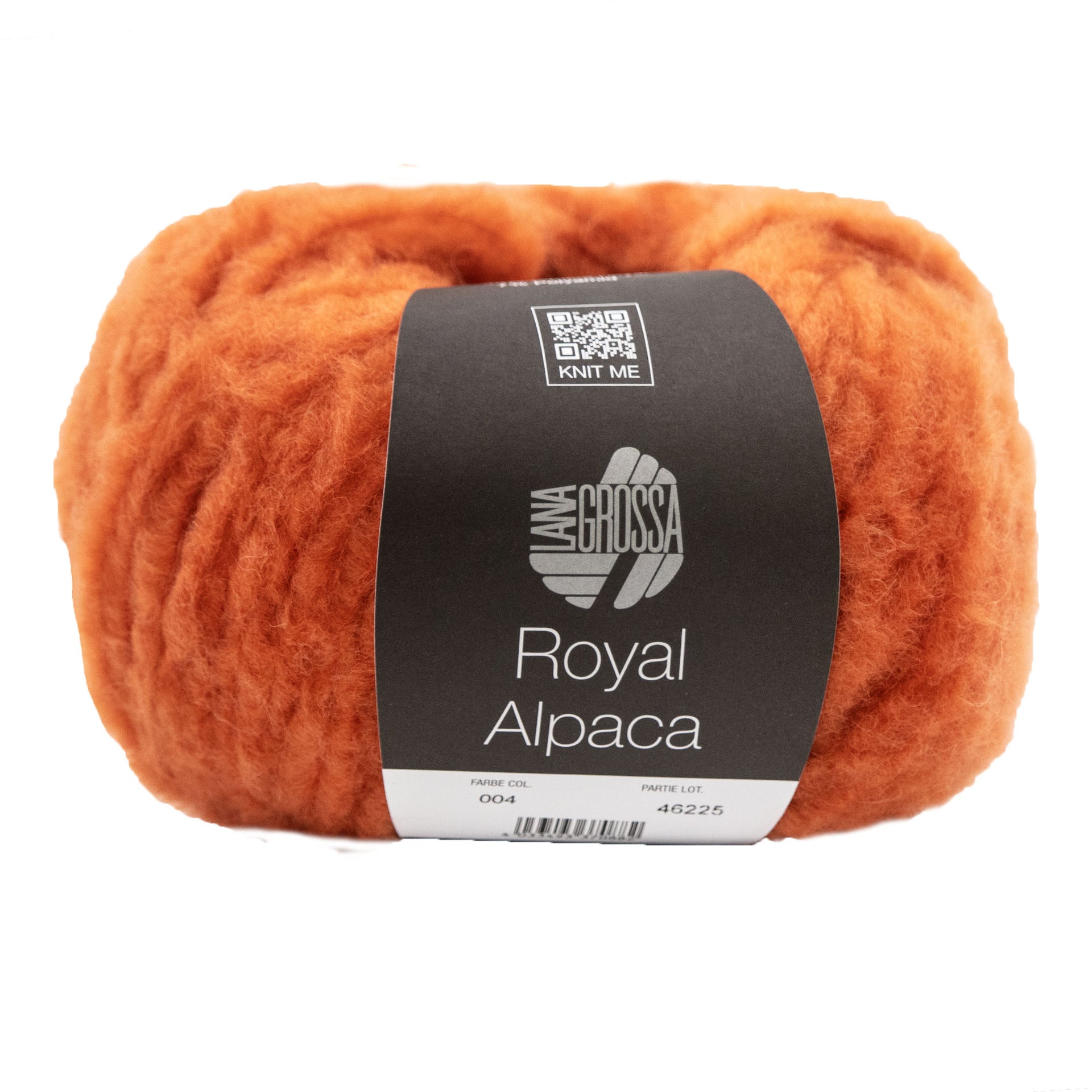 Lana Grossa Royal Alpaca Yarn - 04 Orange
