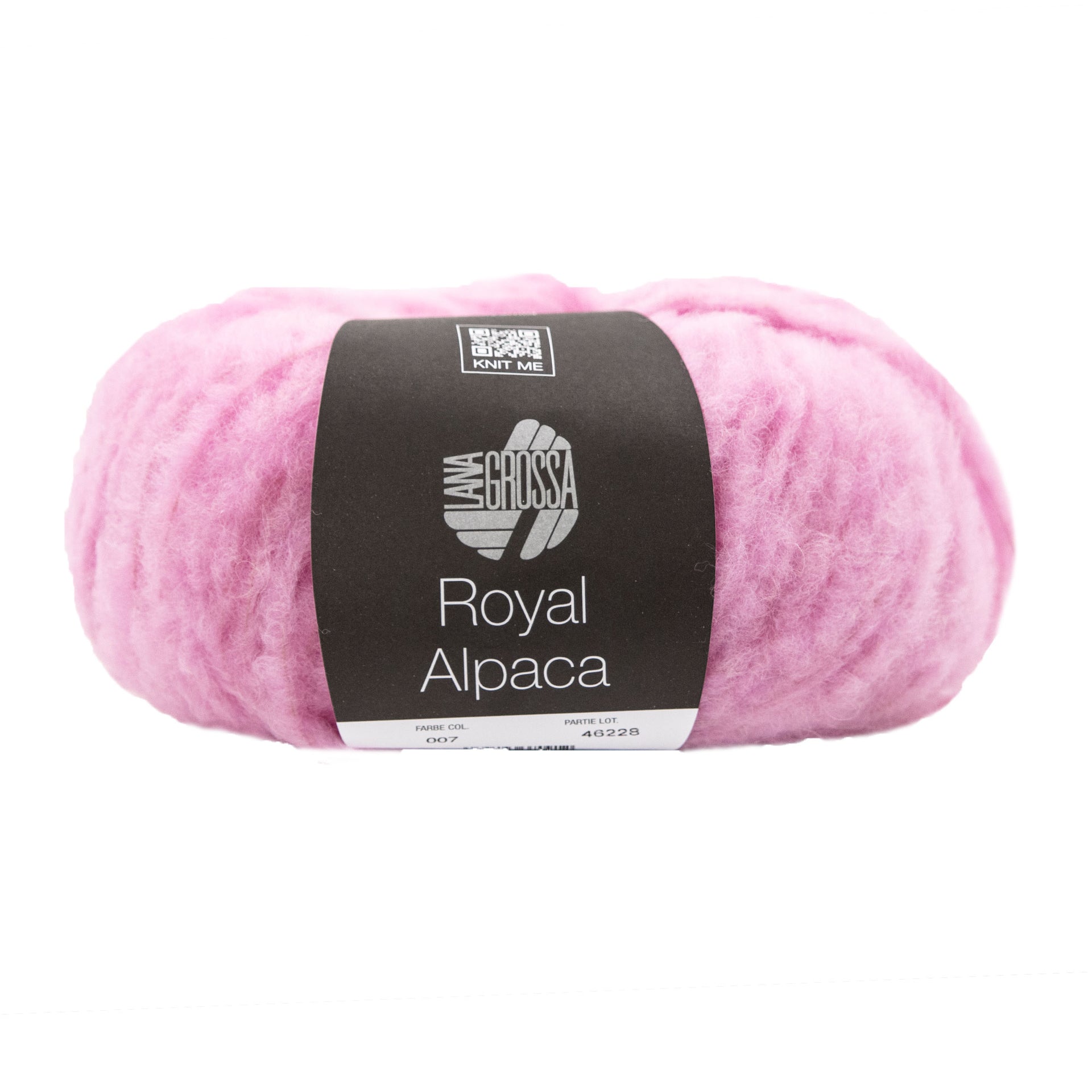 Lana Grossa Royal Alpaca Yarn - 07 Pink
