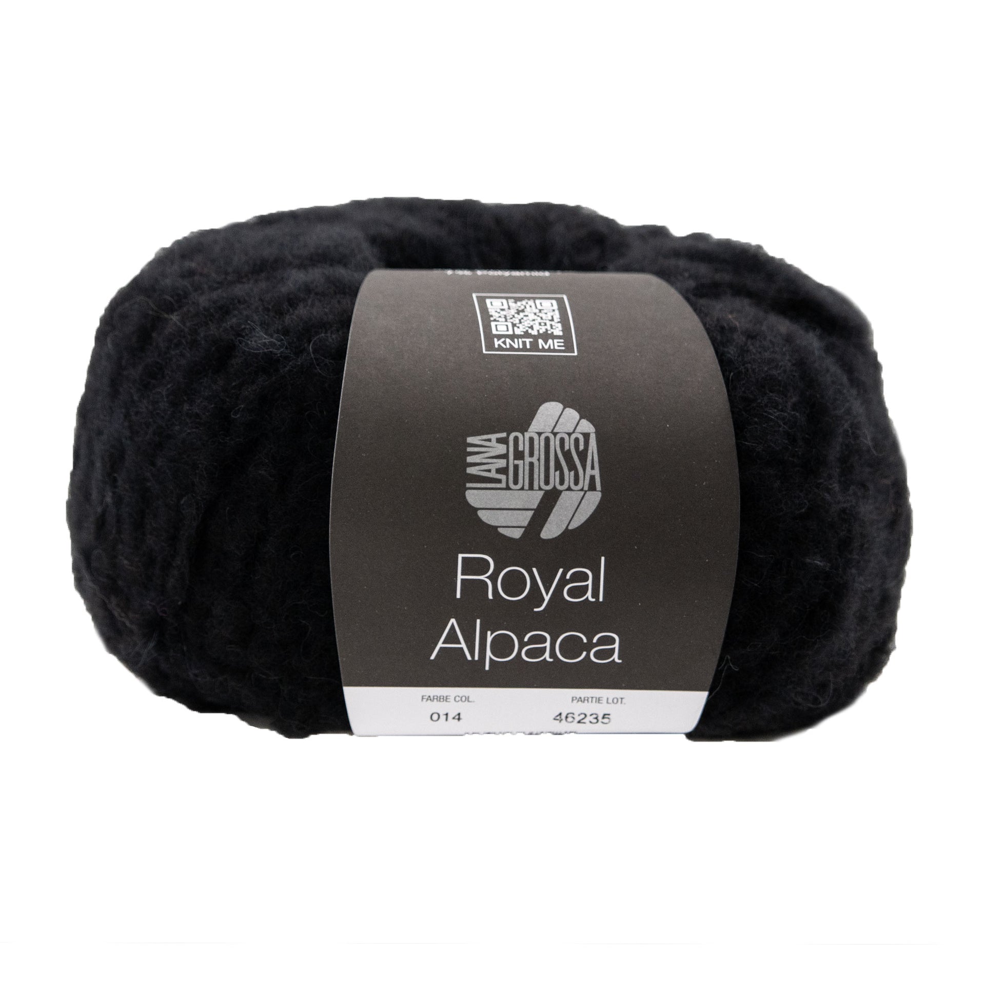 Lana Grossa Royal Alpaca Yarn - 14 Black
