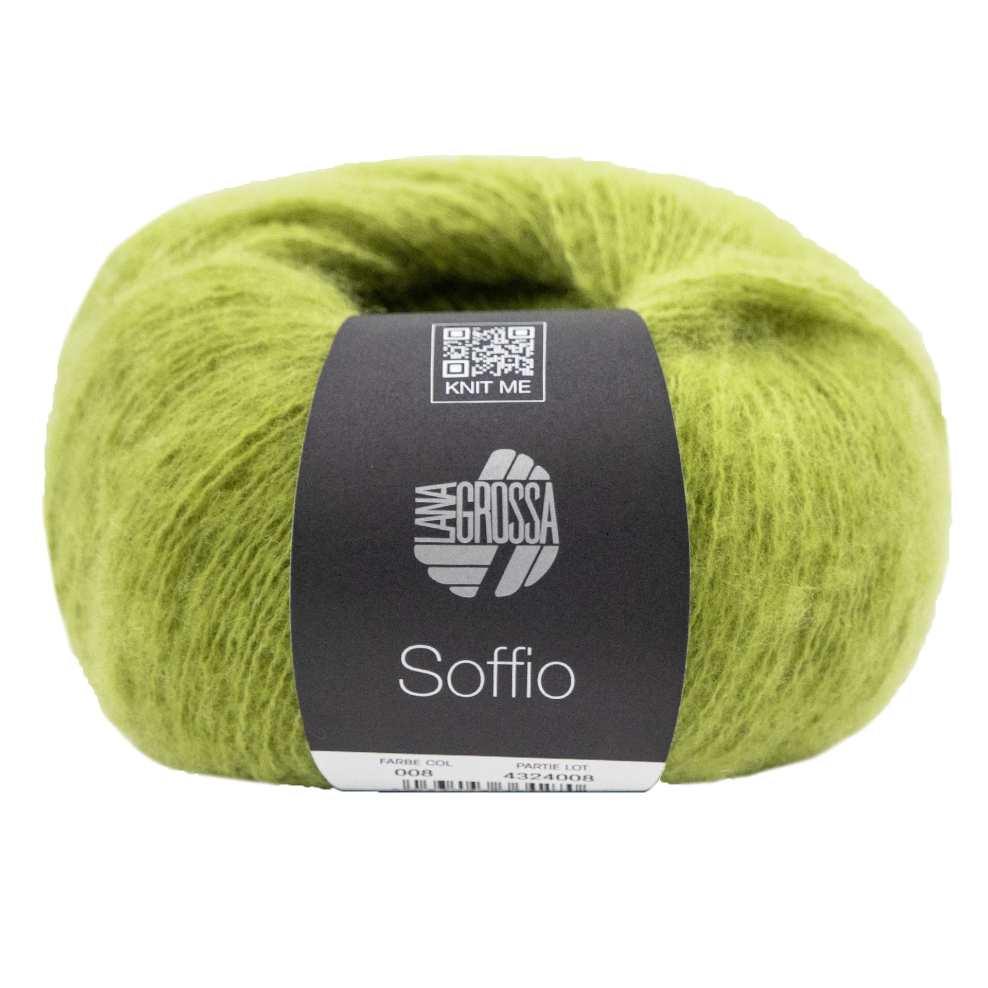 Lana Grossa Soffio Yarn - 08 Kiwi Green
