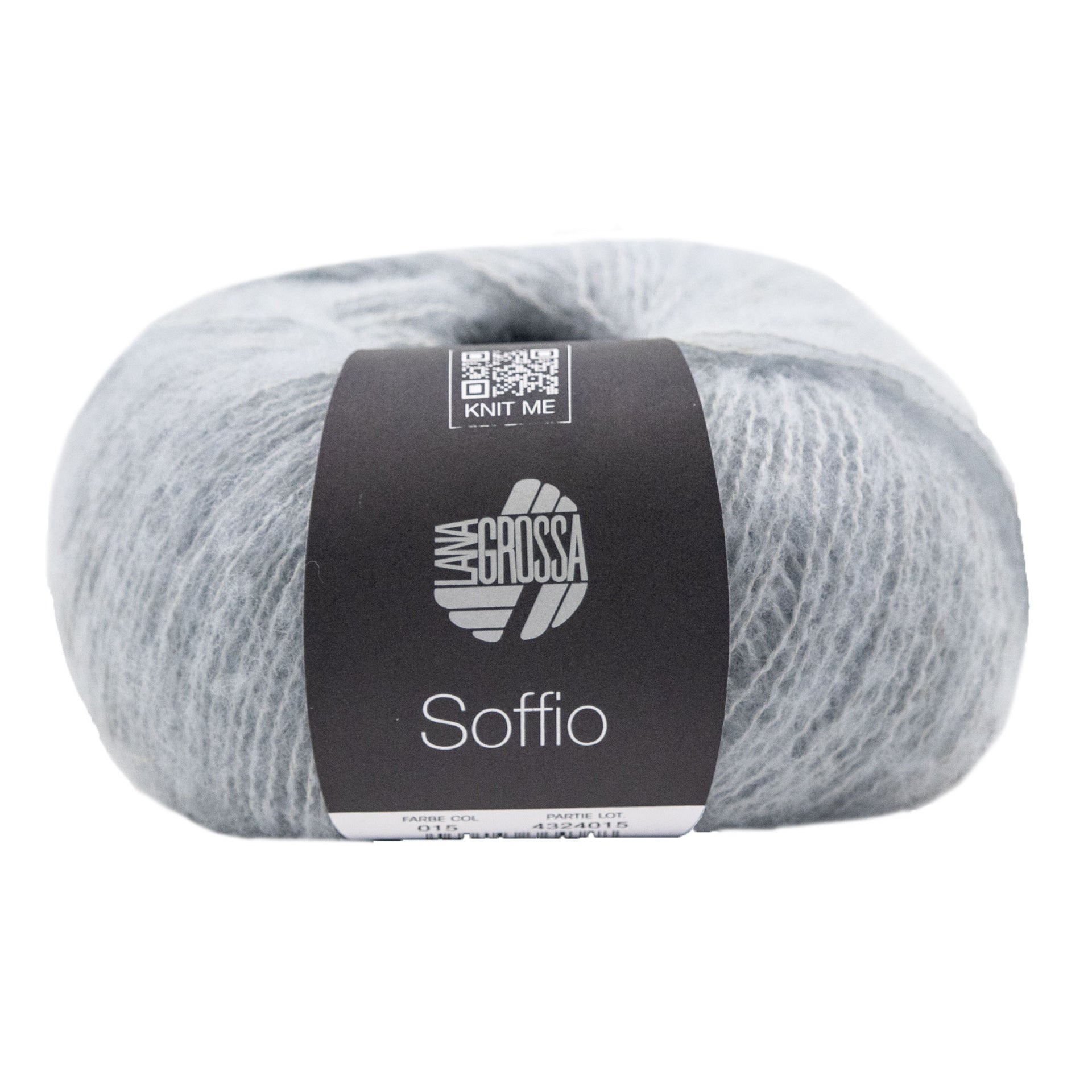 Lana Grossa Soffio Yarn - 15 Light Grey
