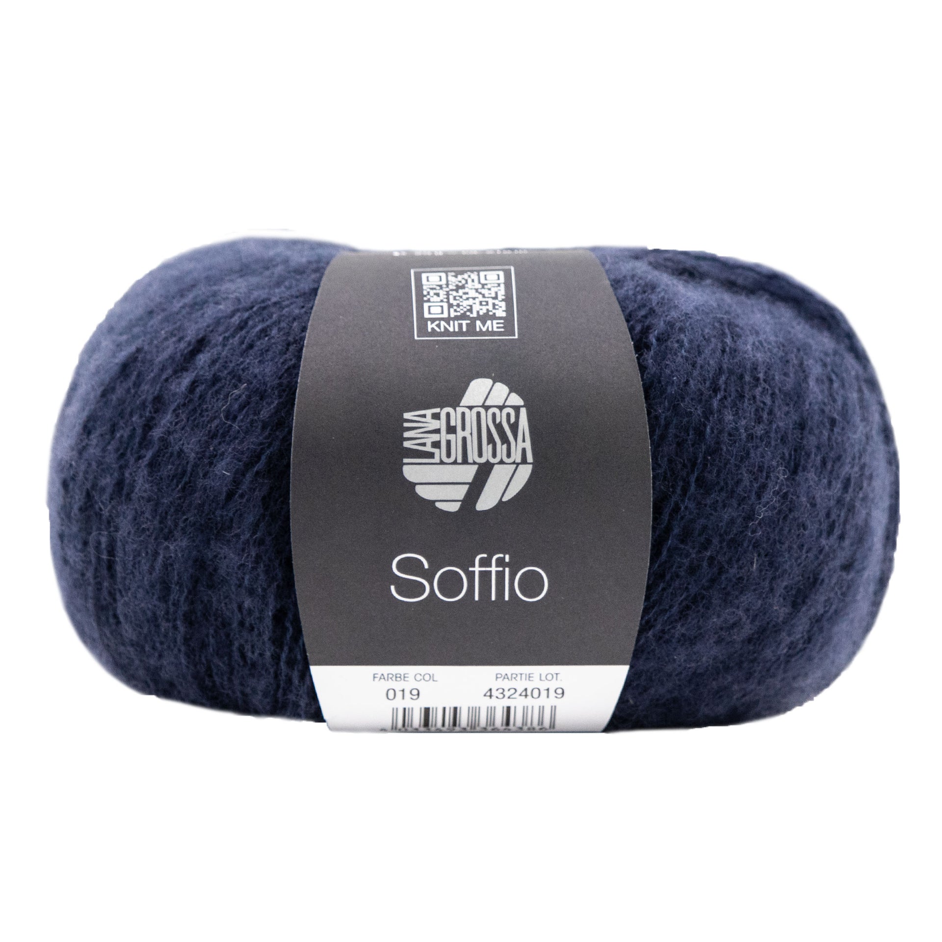 Lana Grossa Soffio Yarn - 19 Charcoal
