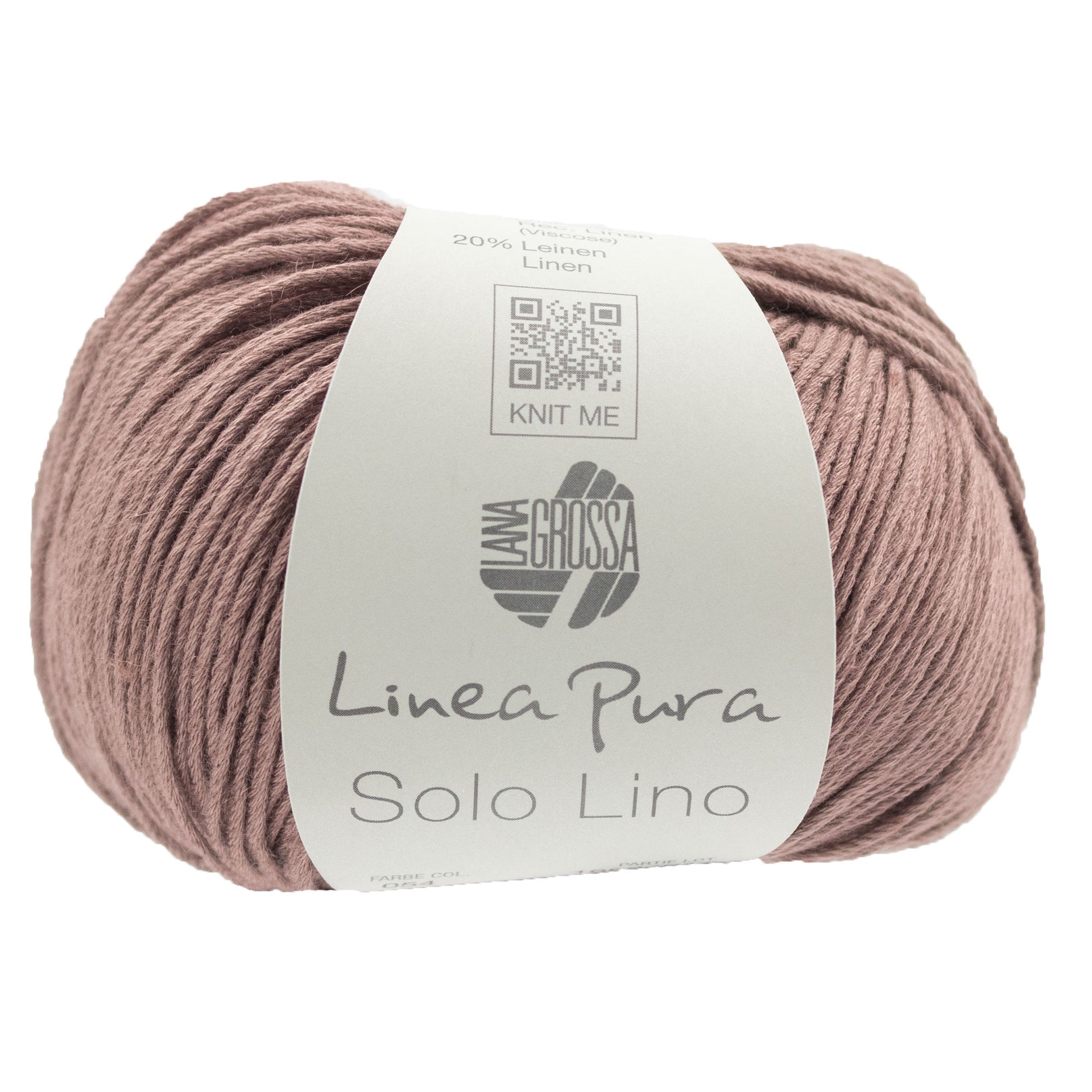Lana Grossa Linea Pura Solo Lino Yarn - 054 Nougat
