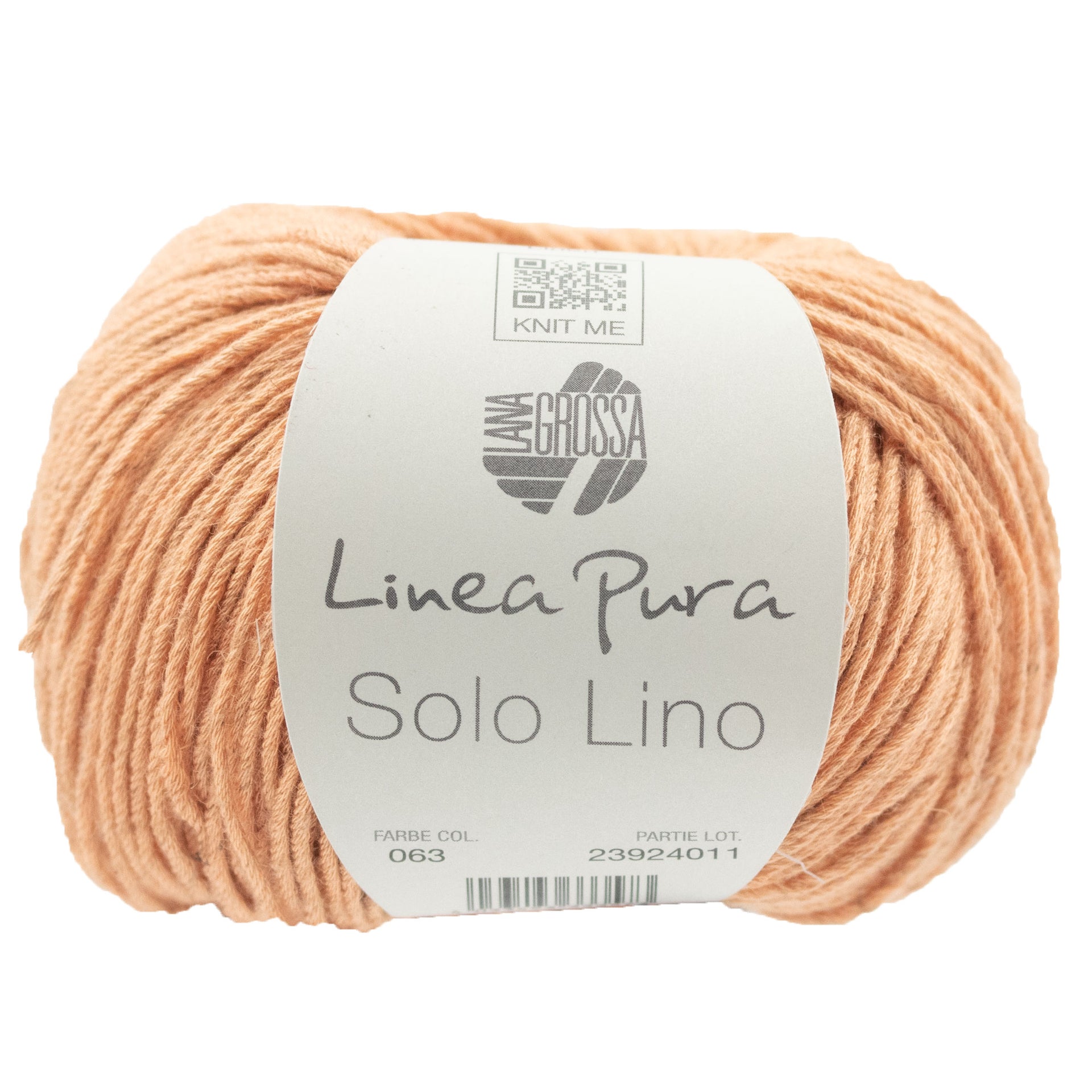Lana Grossa Linea Pura Solo Lino Yarn - 063 Salmon
