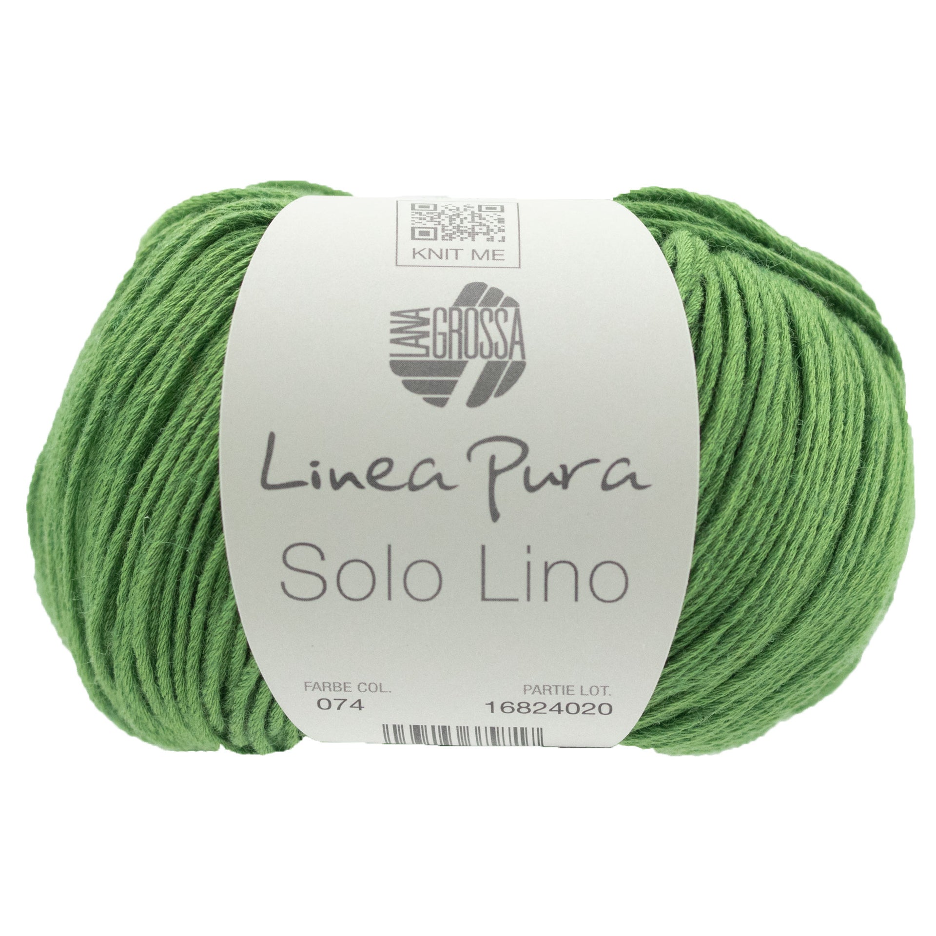 Lana Grossa Linea Pura Solo Lino Yarn - 074 Green
