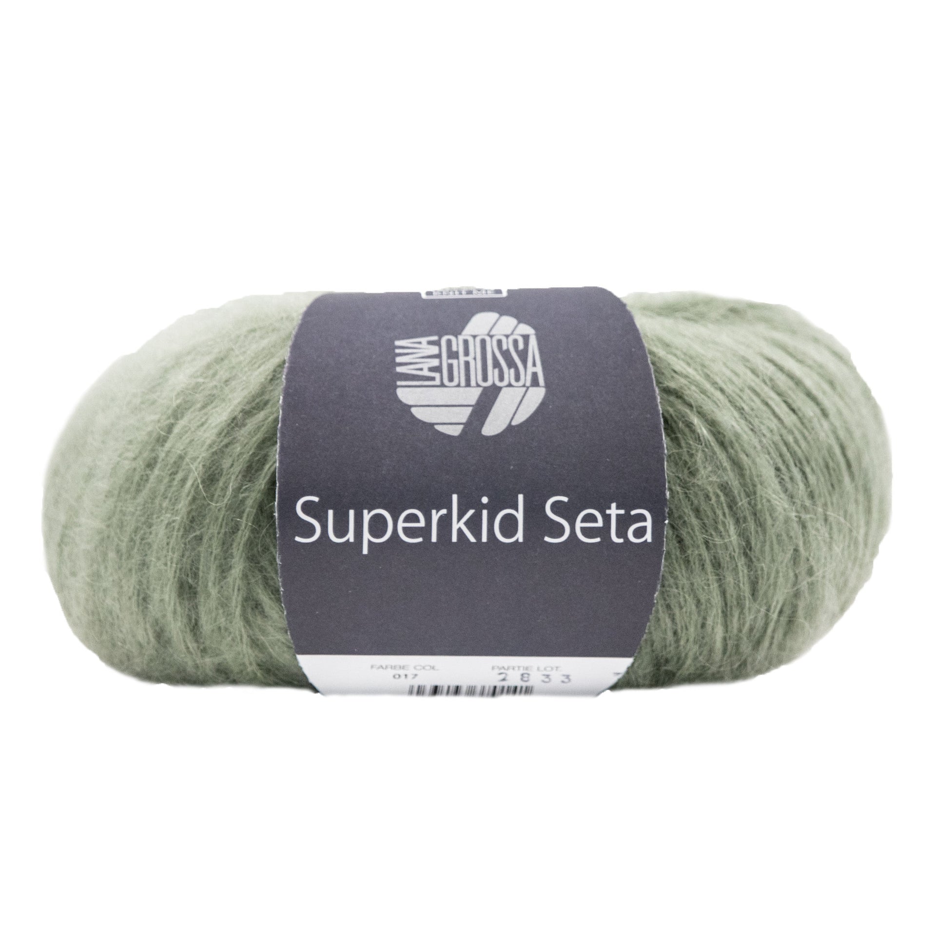 Lana Grossa Superkid Seta Yarn - 017 Grey Green
