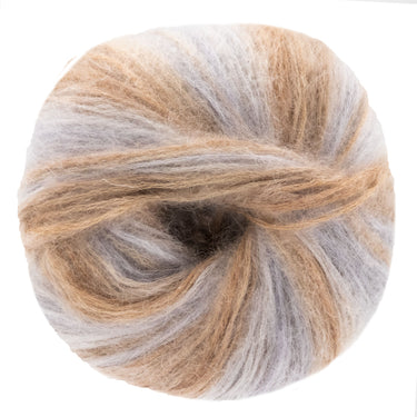 Lana Grossa Superkid Seta Yarn - 101 Creme/Beige/Silver