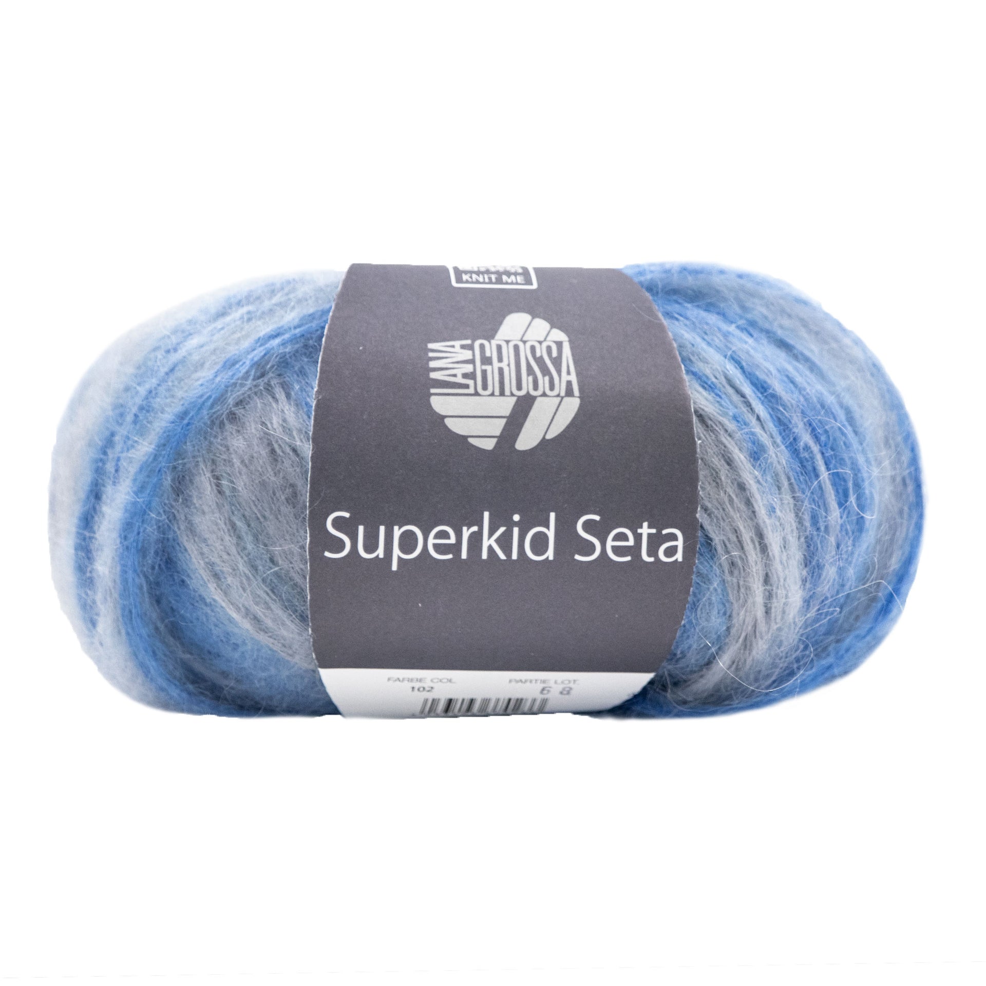 Lana Grossa Superkid Seta Yarn - 102 Light Blue/Jeans/Light Grey
