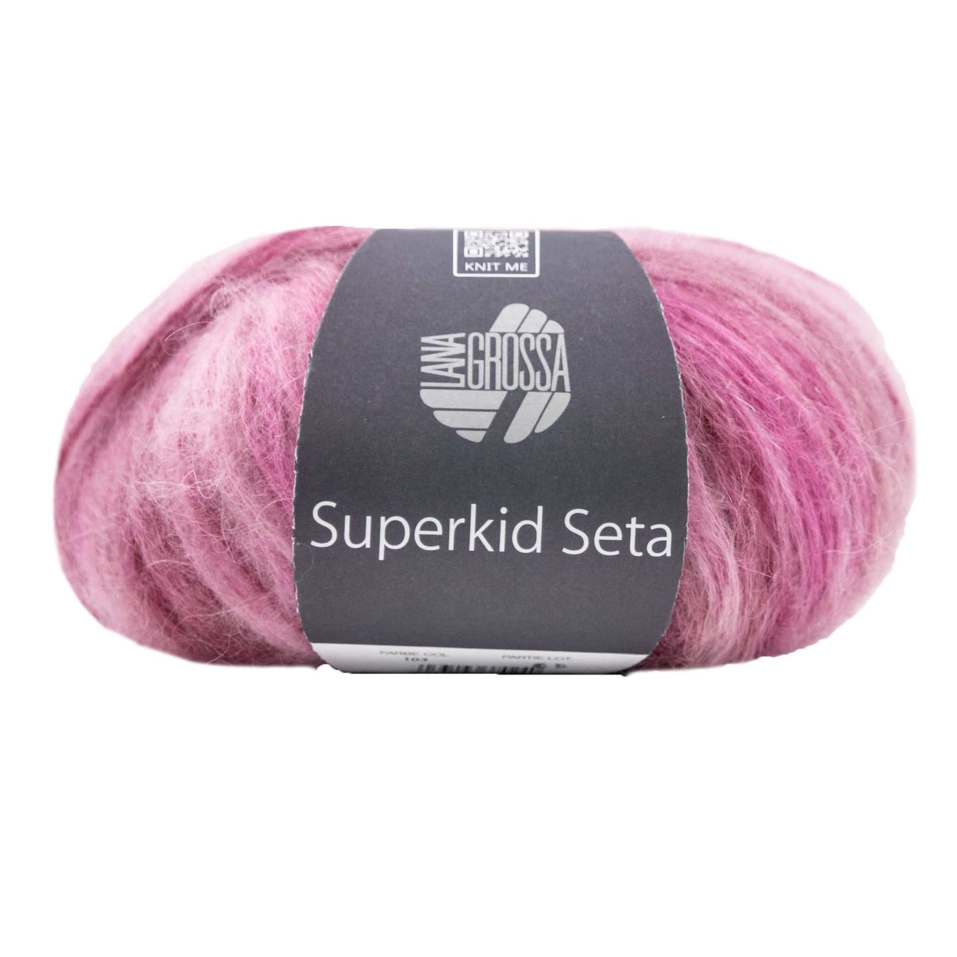 Lana Grossa Superkid Seta Yarn - 103 Pink/Light Pink
