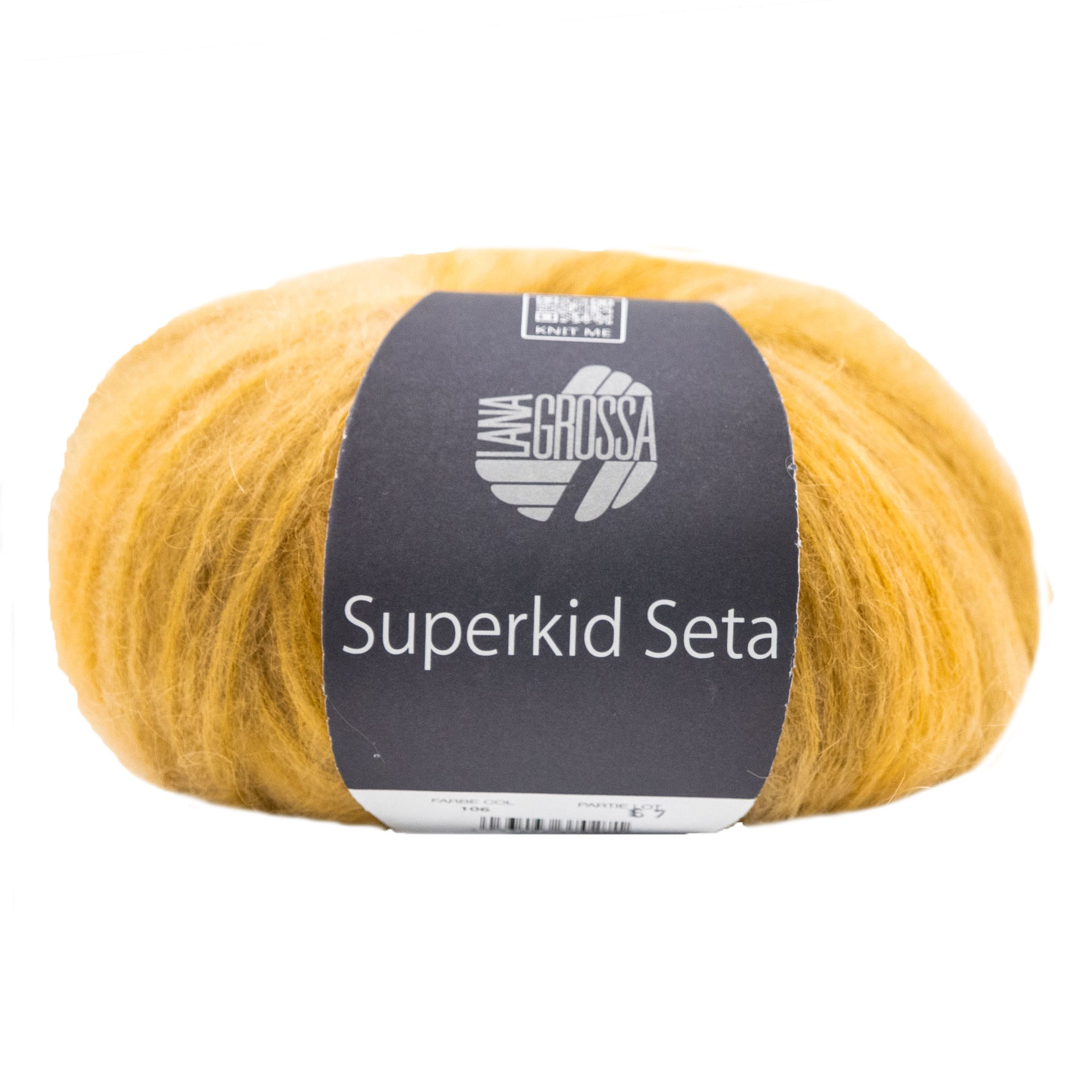Lana Grossa Superkid Seta Yarn - 106 Mustard/Light Yellow
