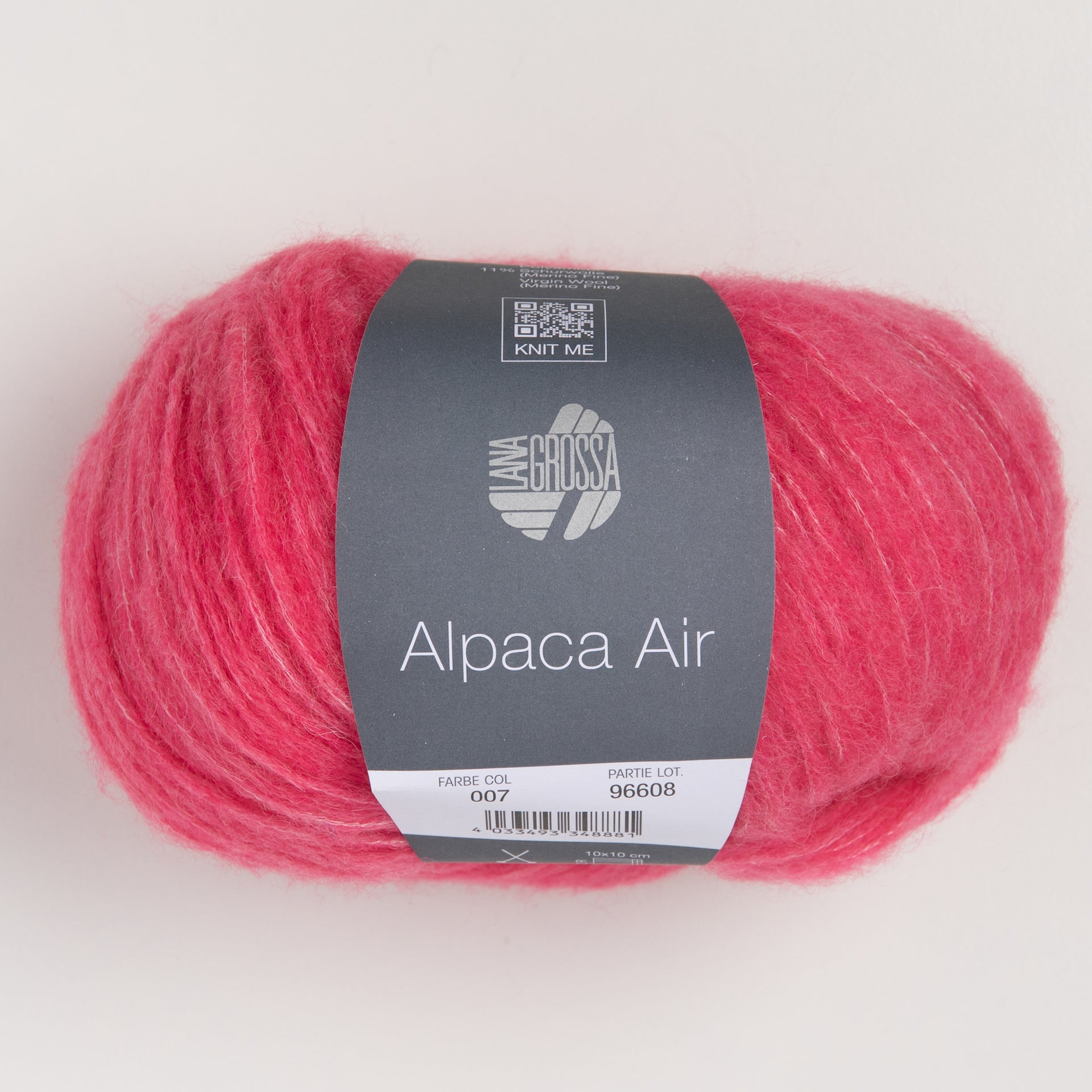 Lana Grossa Alpaca Air Yarn - 007 Bright Pink
