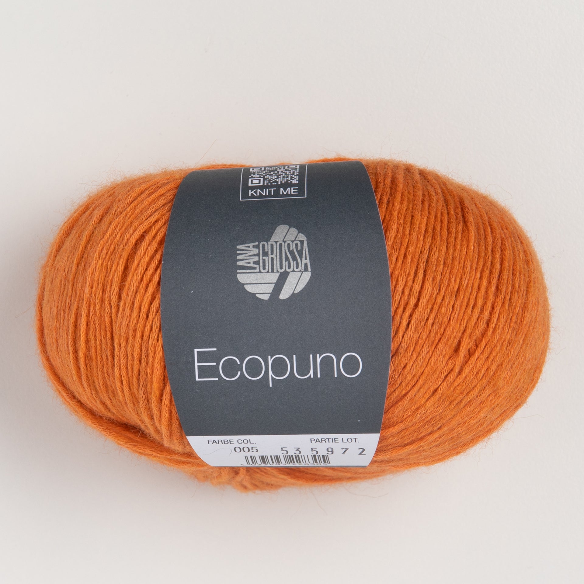 Lana Grossa Ecopuno Yarn - 005 Jaffa Orange
