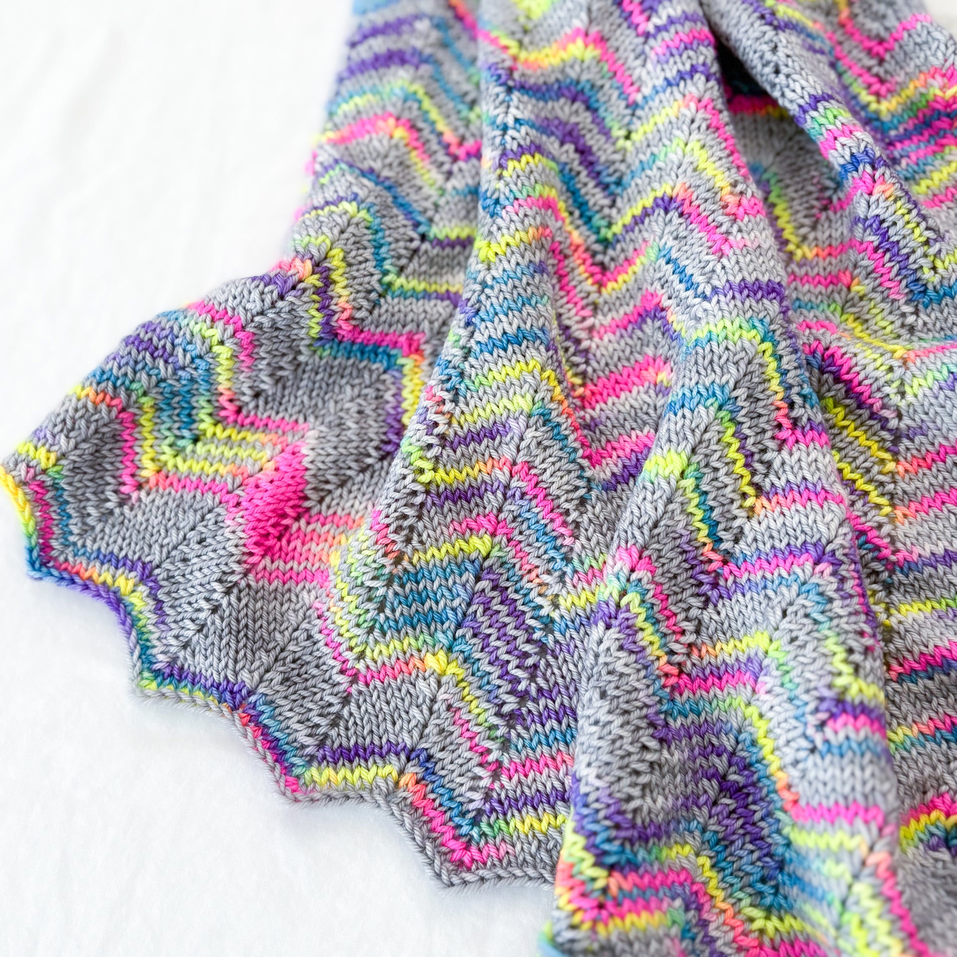 Madelinetosh Tosh Patterns - Rainbow Road Shawl - PDF Download
