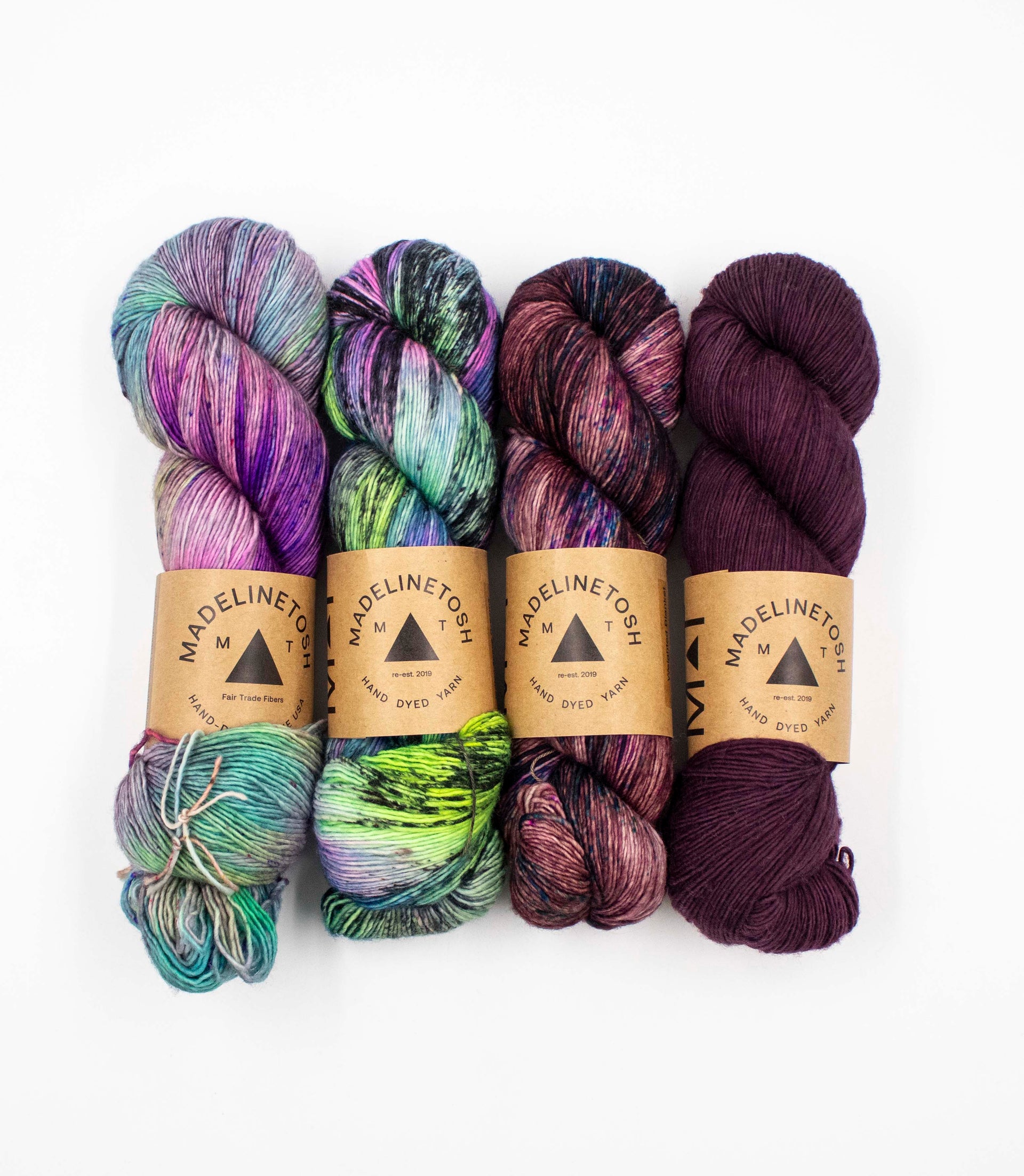 Madelinetosh Tosh Merino Light Rare Gems Fade Bundles - Mystic Amethyst

