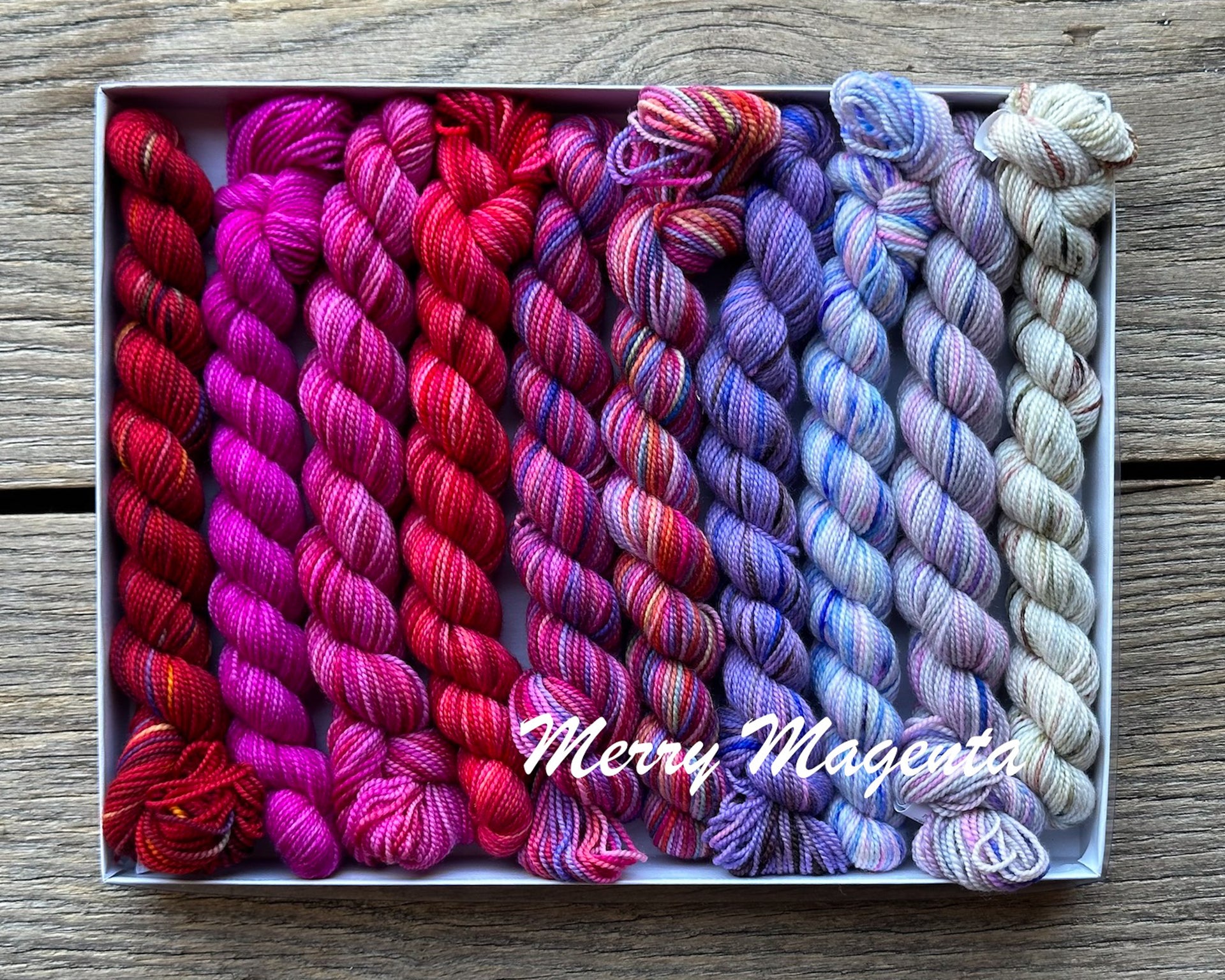 Koigu Pencil Box Yarn - Merry Magenta
