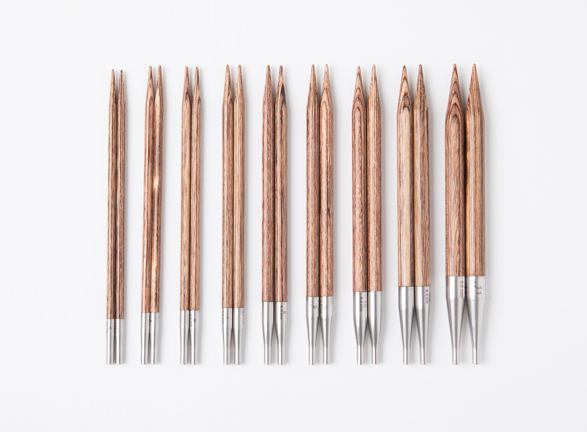 Knit Picks Resilience Moonstone Interchangeable Needle Clutch Set - US 4-11
