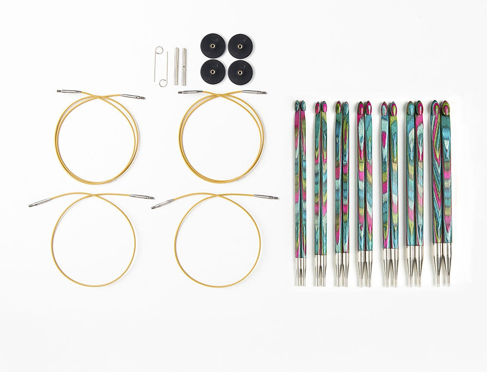 Knit Picks Aura Tunisian Crochet Hook Set - In the Round
