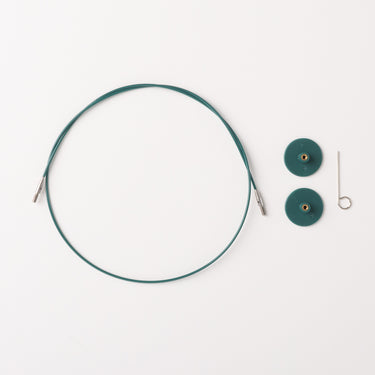 Knit Picks Green Stainless Steel Interchangeable Knitting Needle Cable - 24"