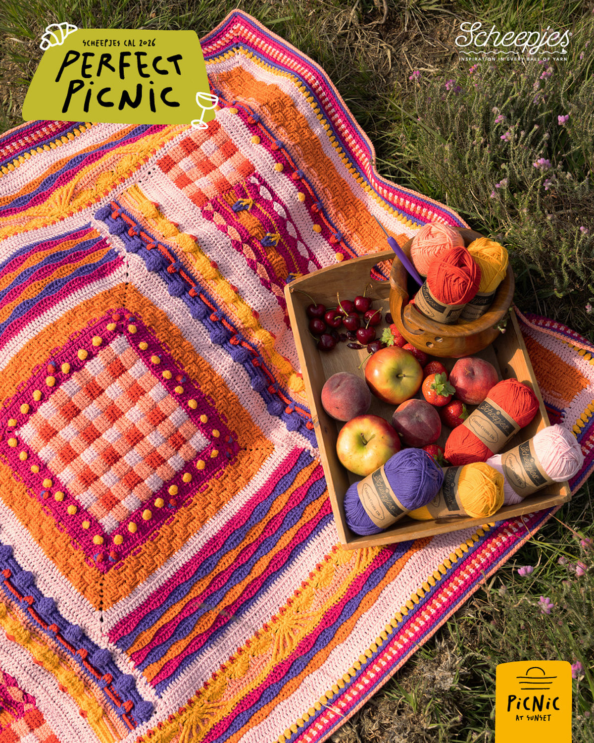 Scheepjes Perfect Picnic CAL - Cotton Create - Picnic at Sunset

