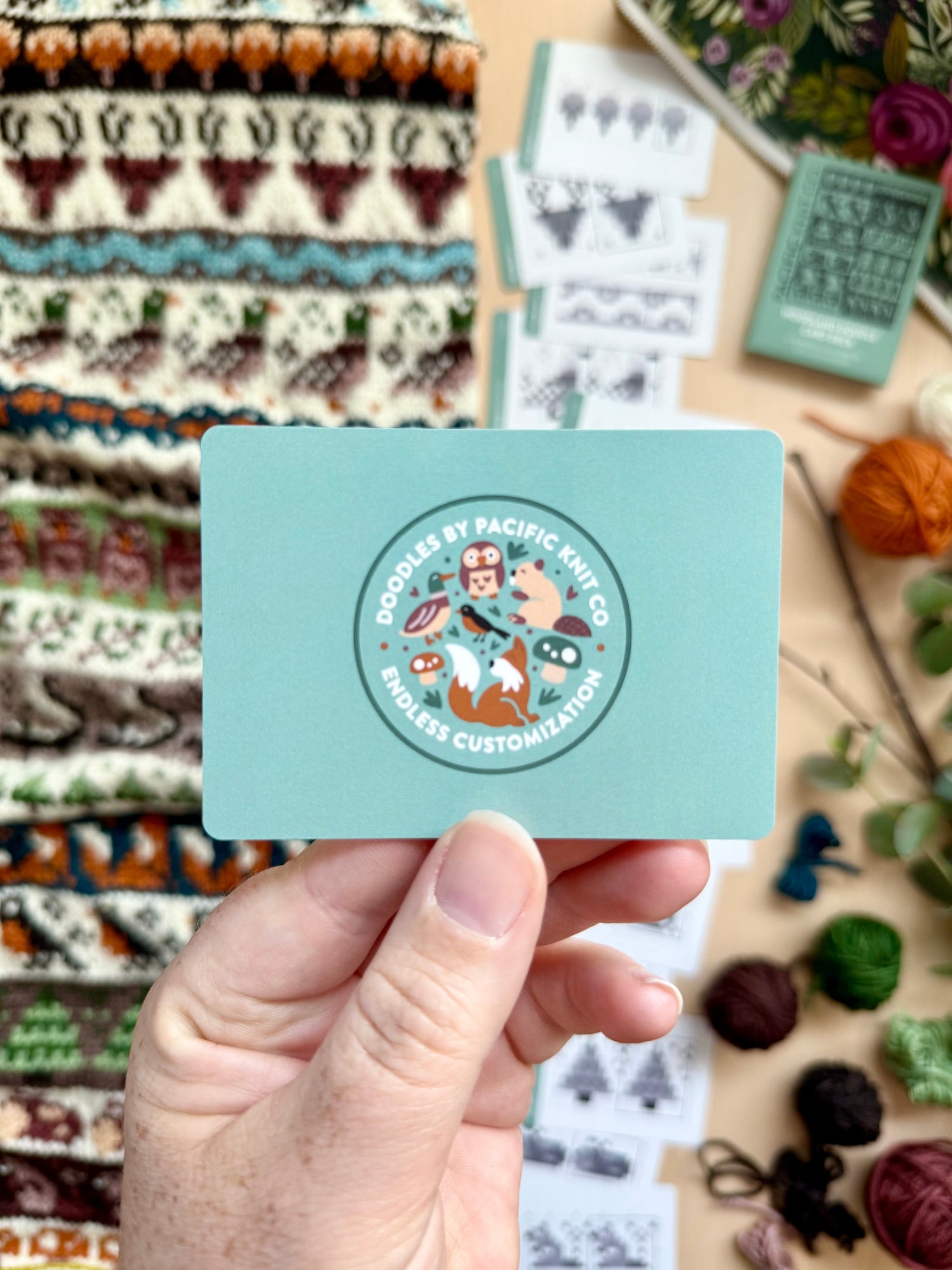 Pacific Knit Co. Woodland Doodle Card Deck
