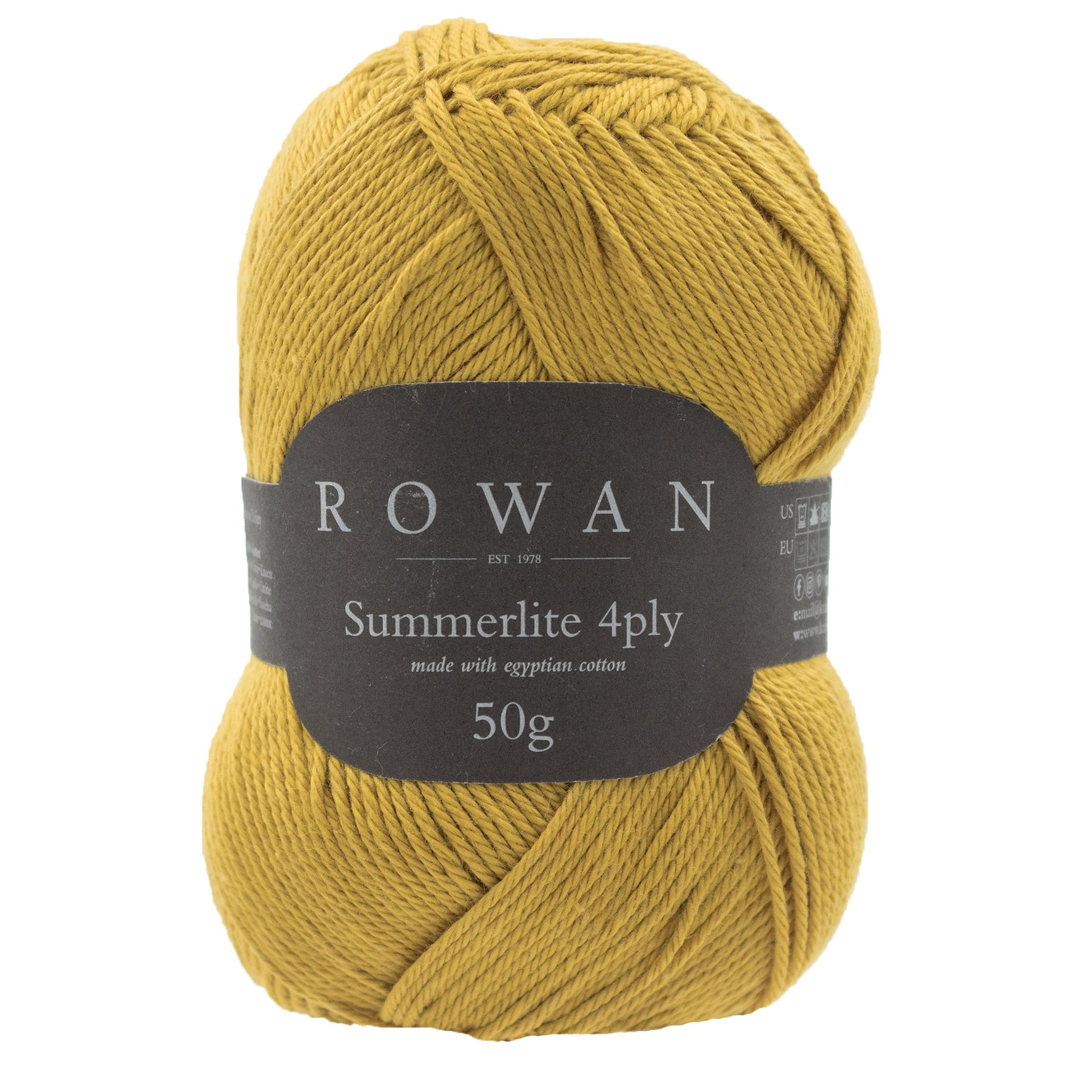 Rowan Summerlite 4ply Yarn - 455 Mustard
