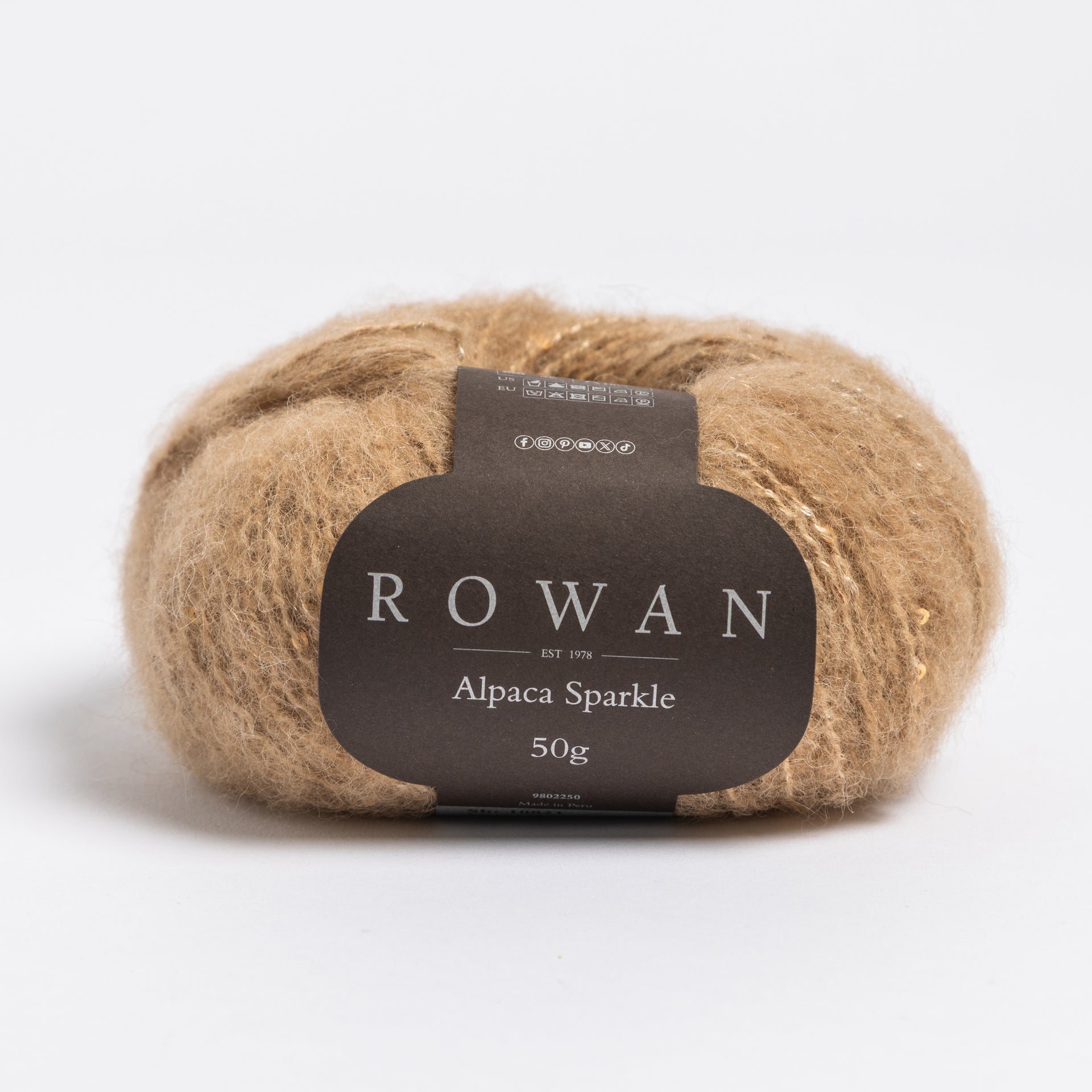 Rowan Alpaca Sparkle Yarn - 10021 Camel
