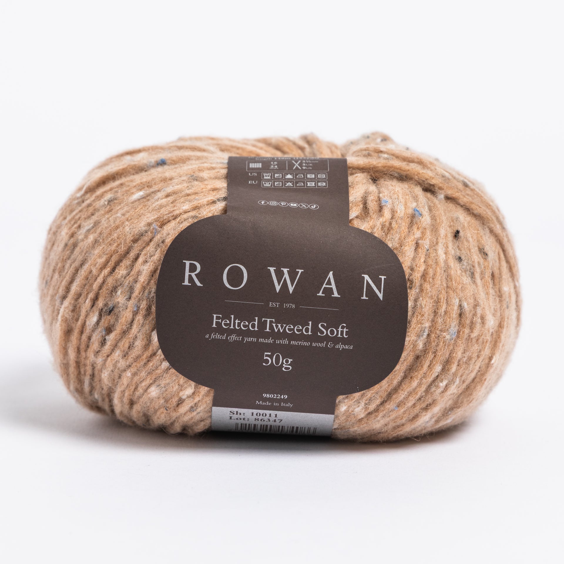 Rowan Felted Tweed Soft Yarn - 011 Camel
