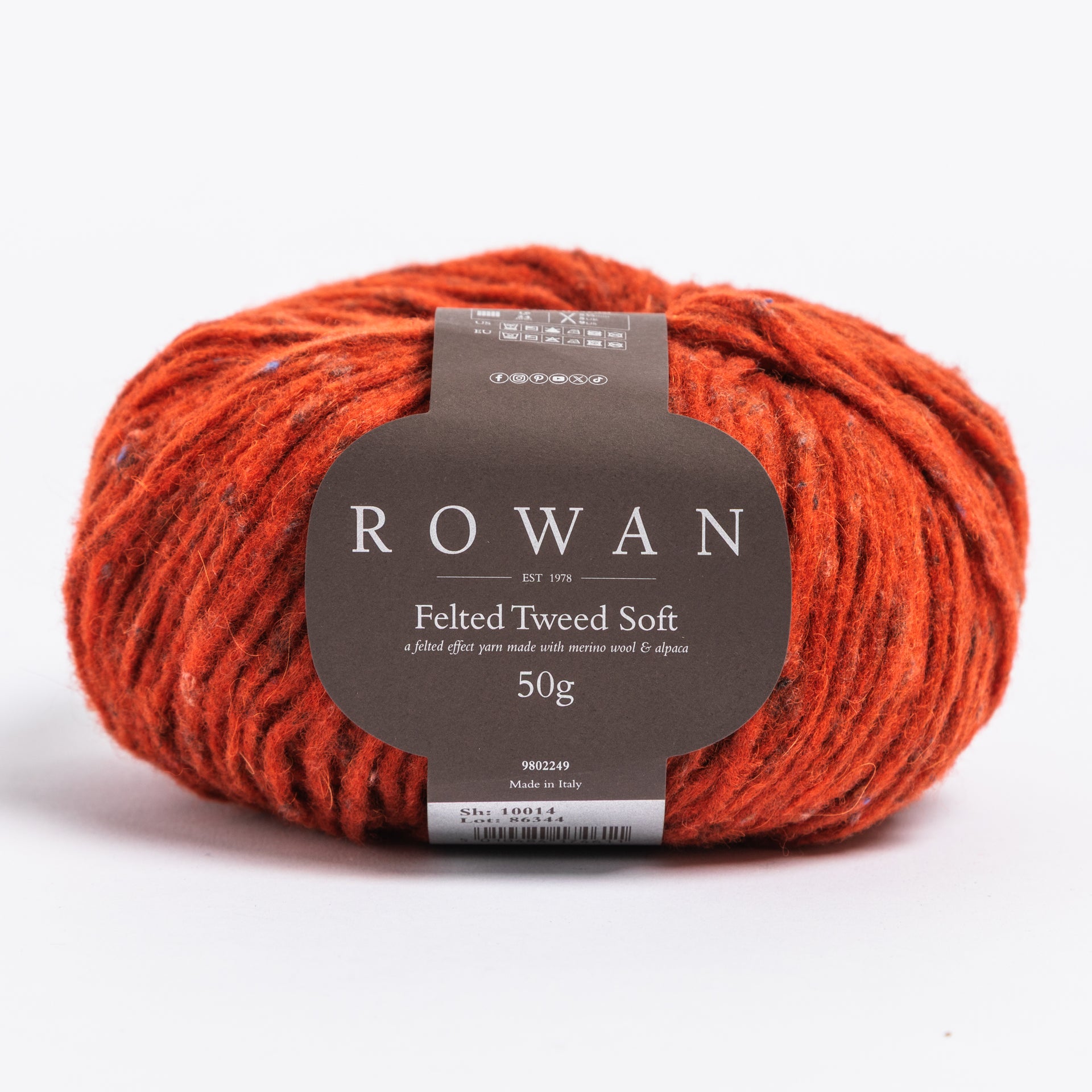 Rowan Felted Tweed Soft Yarn - 014 Ginger
