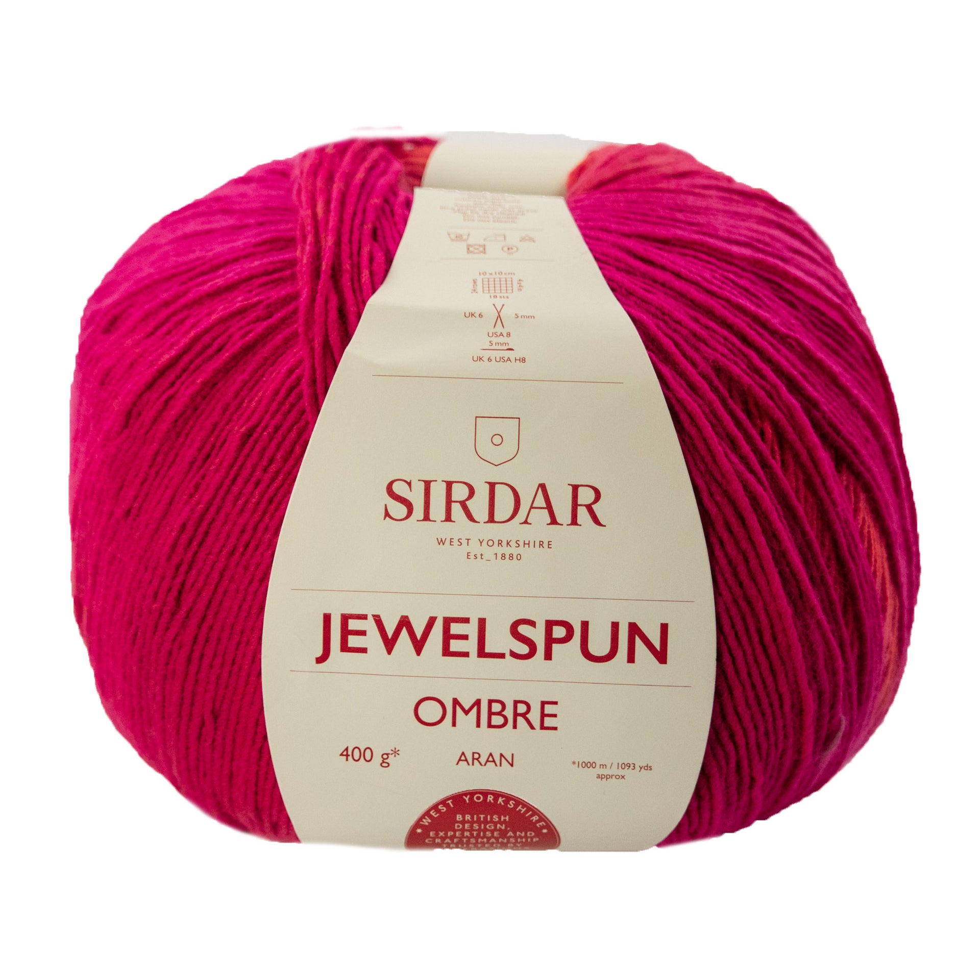 Sirdar Jewelspun Ombre Yarn - 102 Crimson Sunset
