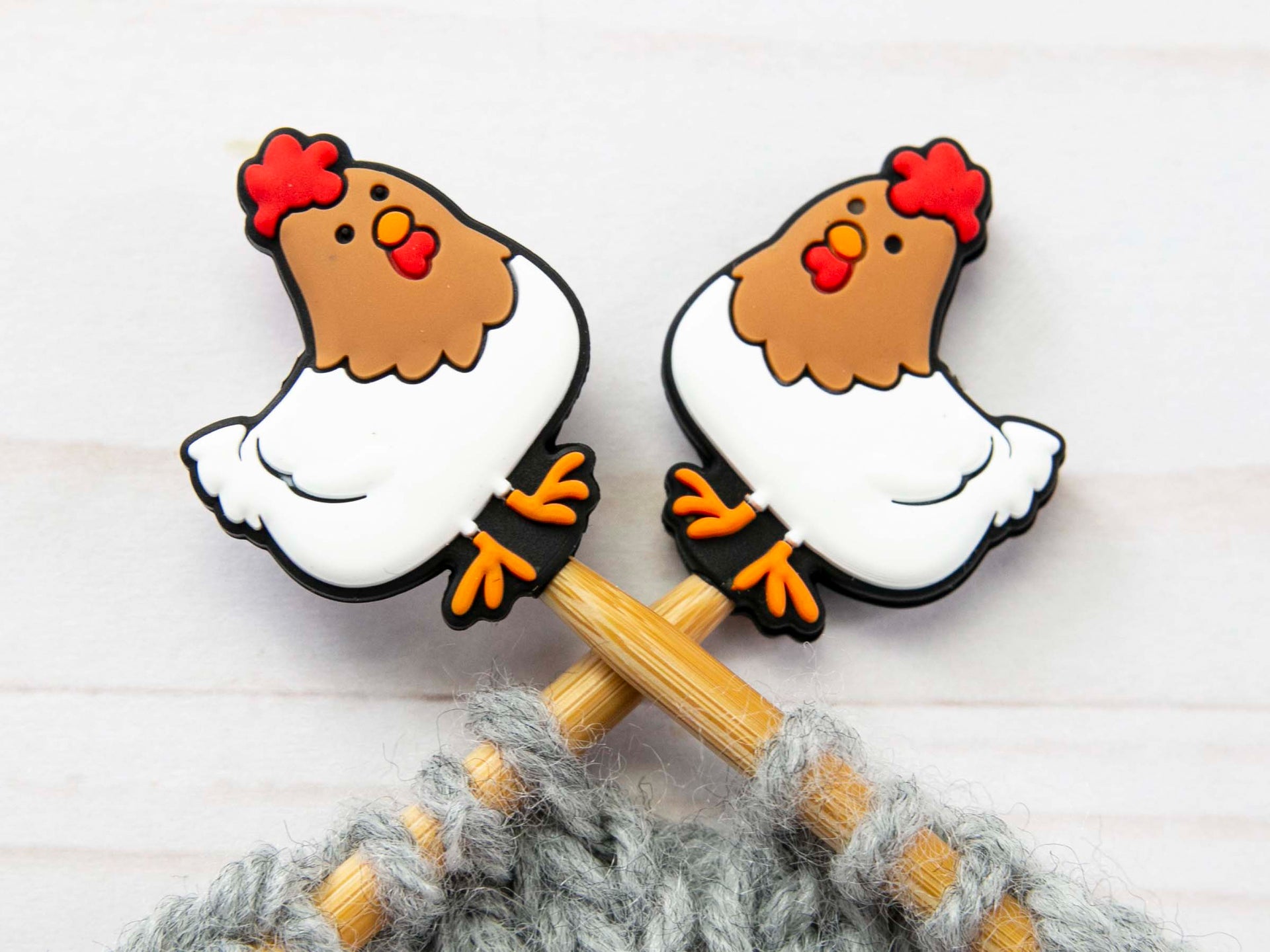 Fox & Pine Stitches Stitch Stoppers/  Point Protector - Chicken
