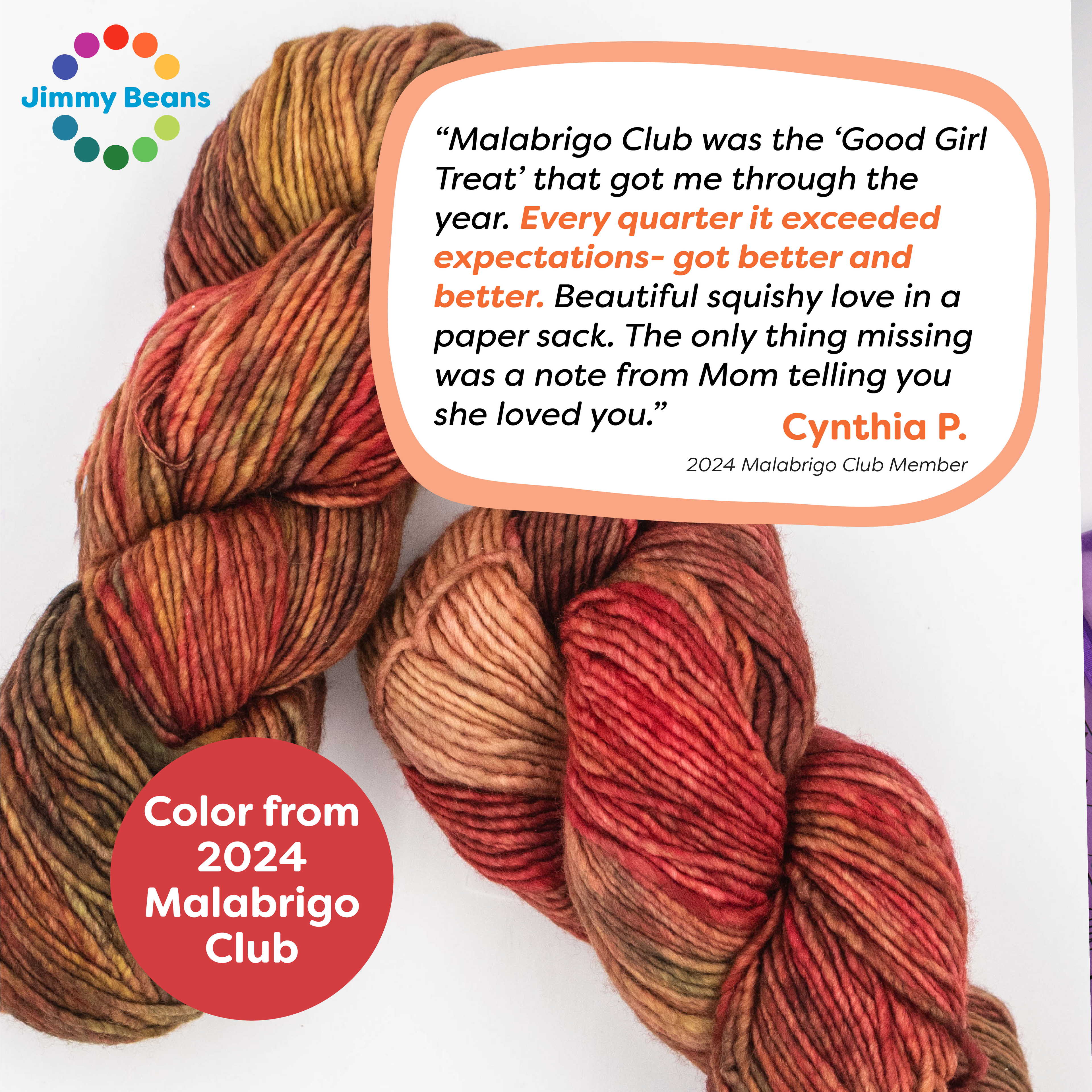 "Malabrigo Club was the 'Good Girl Treat' that got me through the year. Every quarter it exceeded expectations - got ...