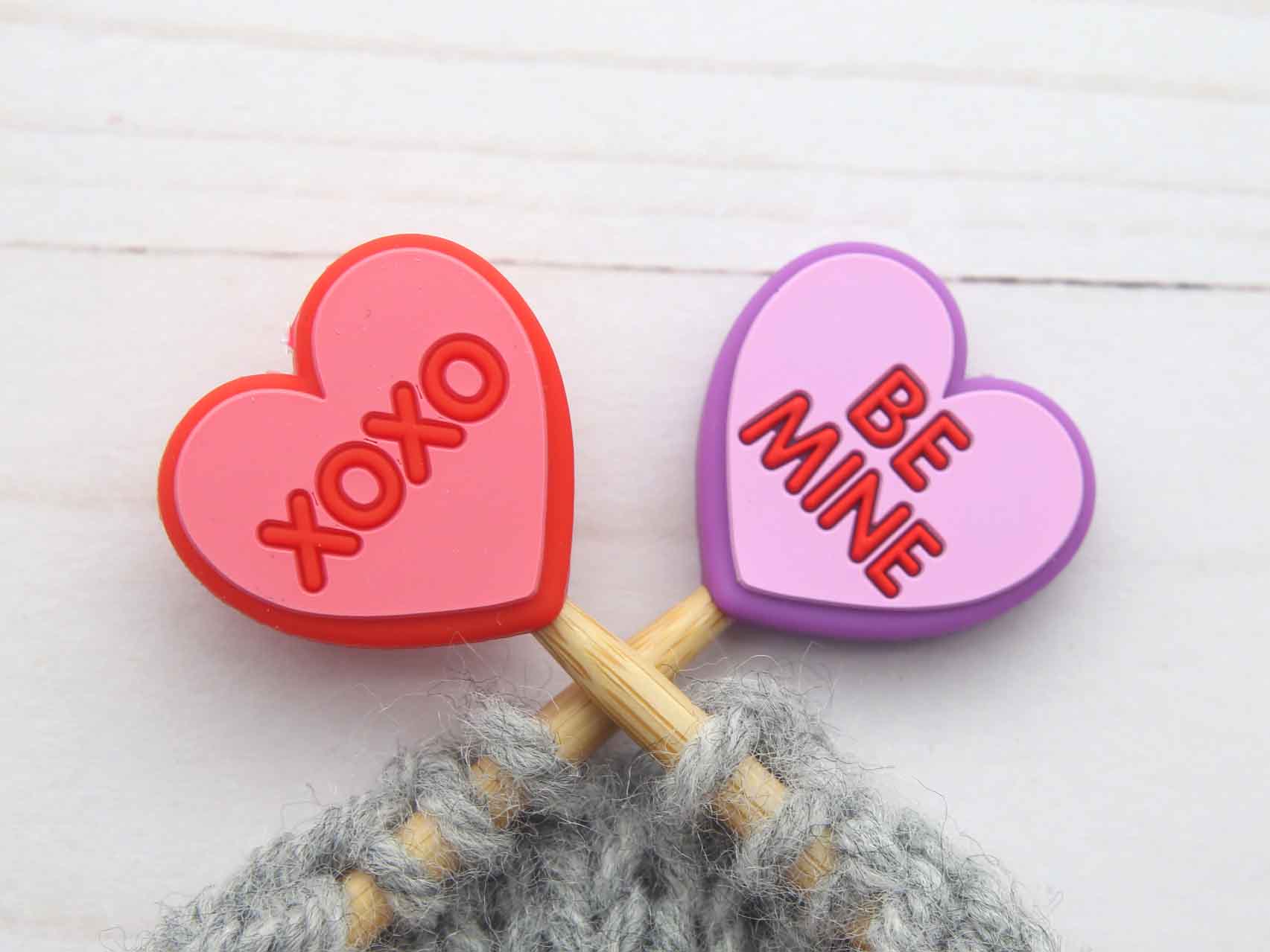 Fox & Pine Stitches Stitch Stoppers/Point Protector - Conversational Hearts
