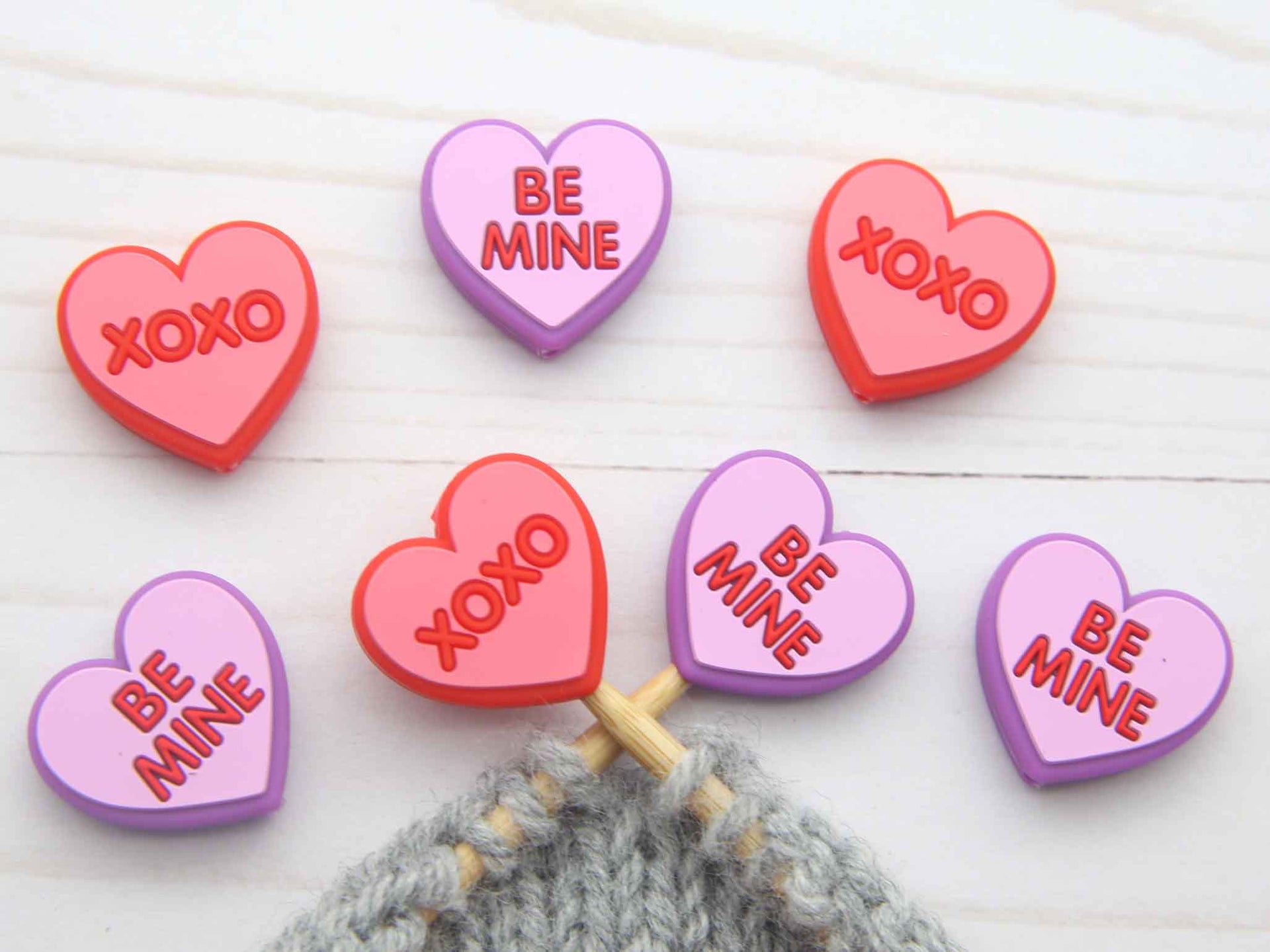 Fox & Pine Stitches Stitch Stoppers/Point Protector - Conversational Hearts
