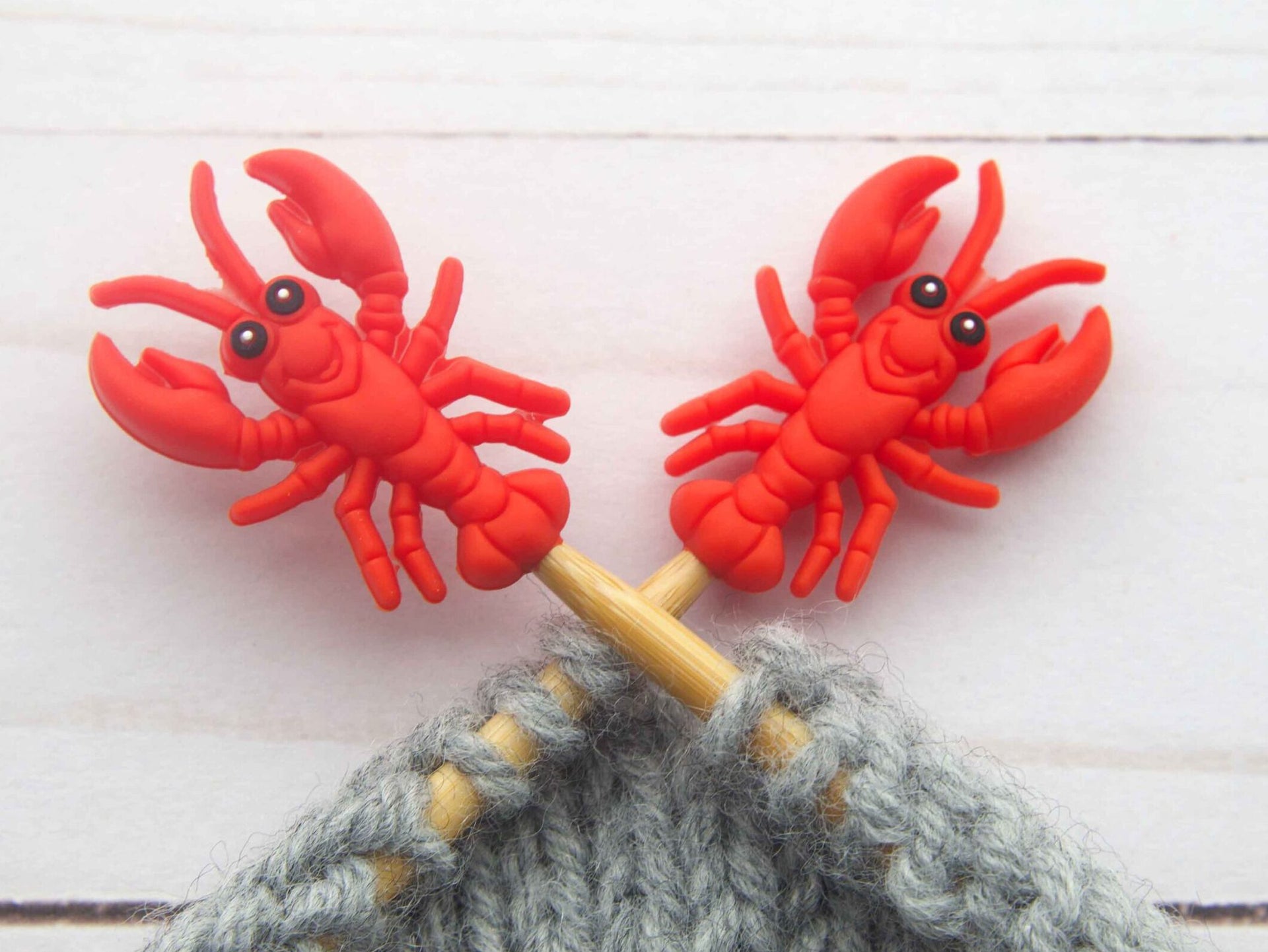 Fox & Pine Stitches Stitch Stoppers/Point Protector - Lobster

