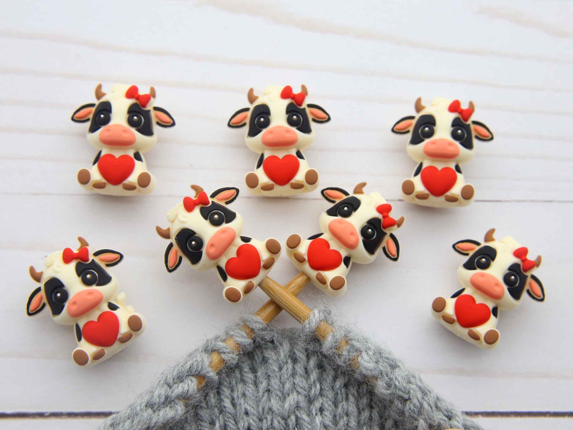 Fox & Pine Stitches Stitch Stoppers/Point Protector - Lovely Cow
