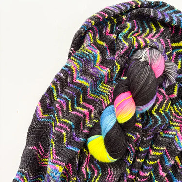 Madelinetosh Tosh Sock Yarn - Black Rainbow
