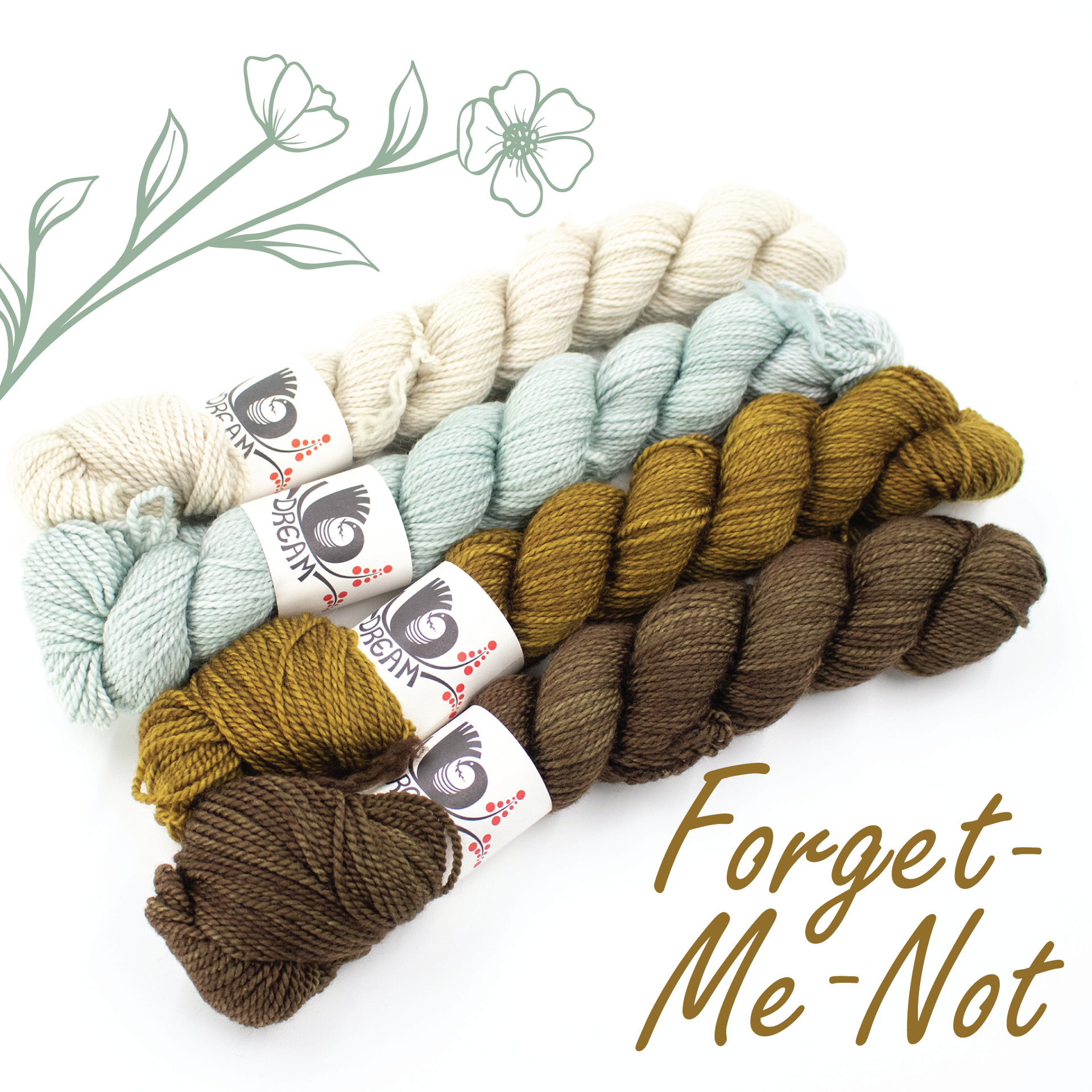 Dream in Color Field Collection: Lamb & Goat Meadow Blooms Bundles - Forget-Me-Not
