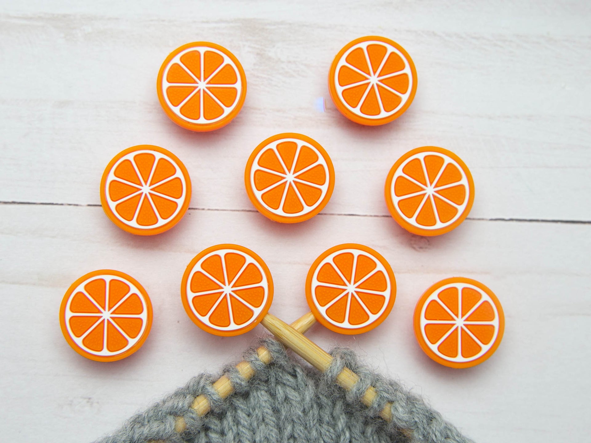 Fox & Pine Stitches Stitch Stoppers/Point Protector - Orange
