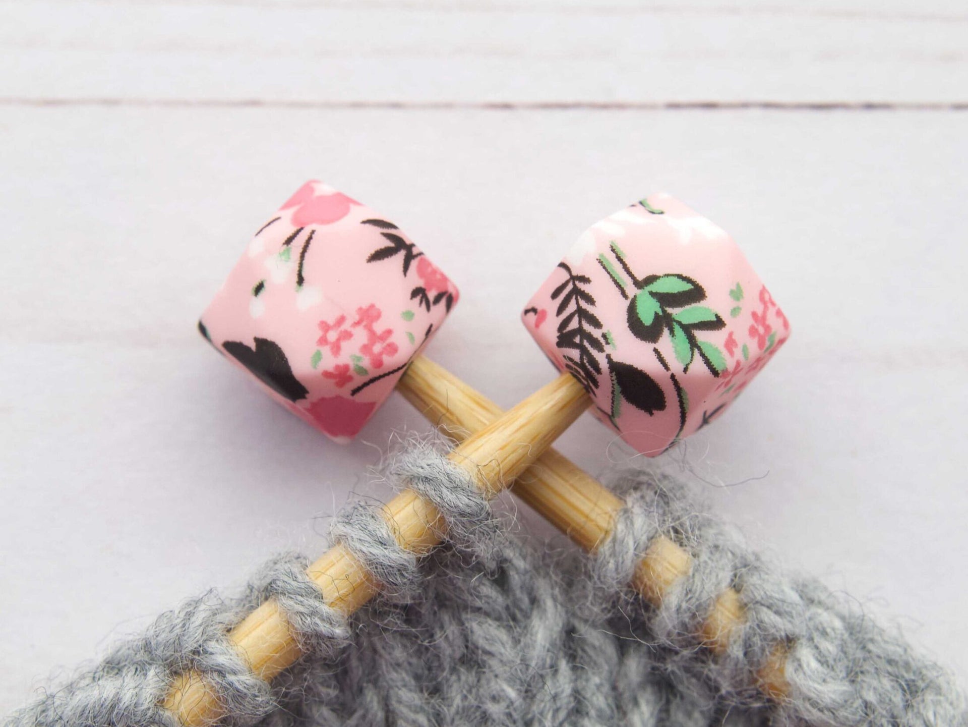 Fox & Pine Stitches Stitch Stoppers/  Point Protector - Pretty In pink Hexagon

