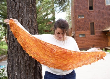 Heather's Cholula Chevrons Shawl - Main Image 2