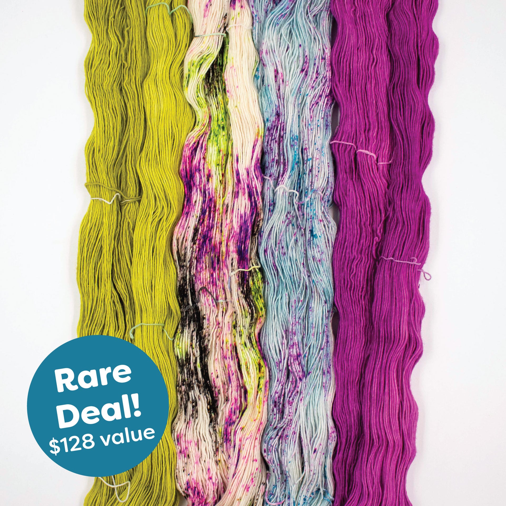 Madelinetosh Tosh Merino Light Rare Gems Fade Bundles - Peridot Glow