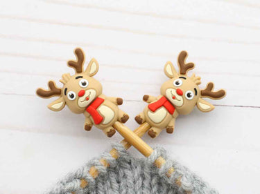 Fox & Pine Stitches Stitch Stoppers/Point Protector - Rudolph