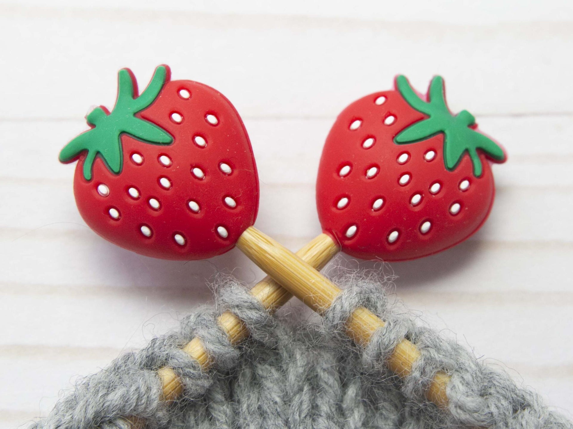 Fox & Pine Stitches Stitch Stoppers/Point Protector - Strawberry
