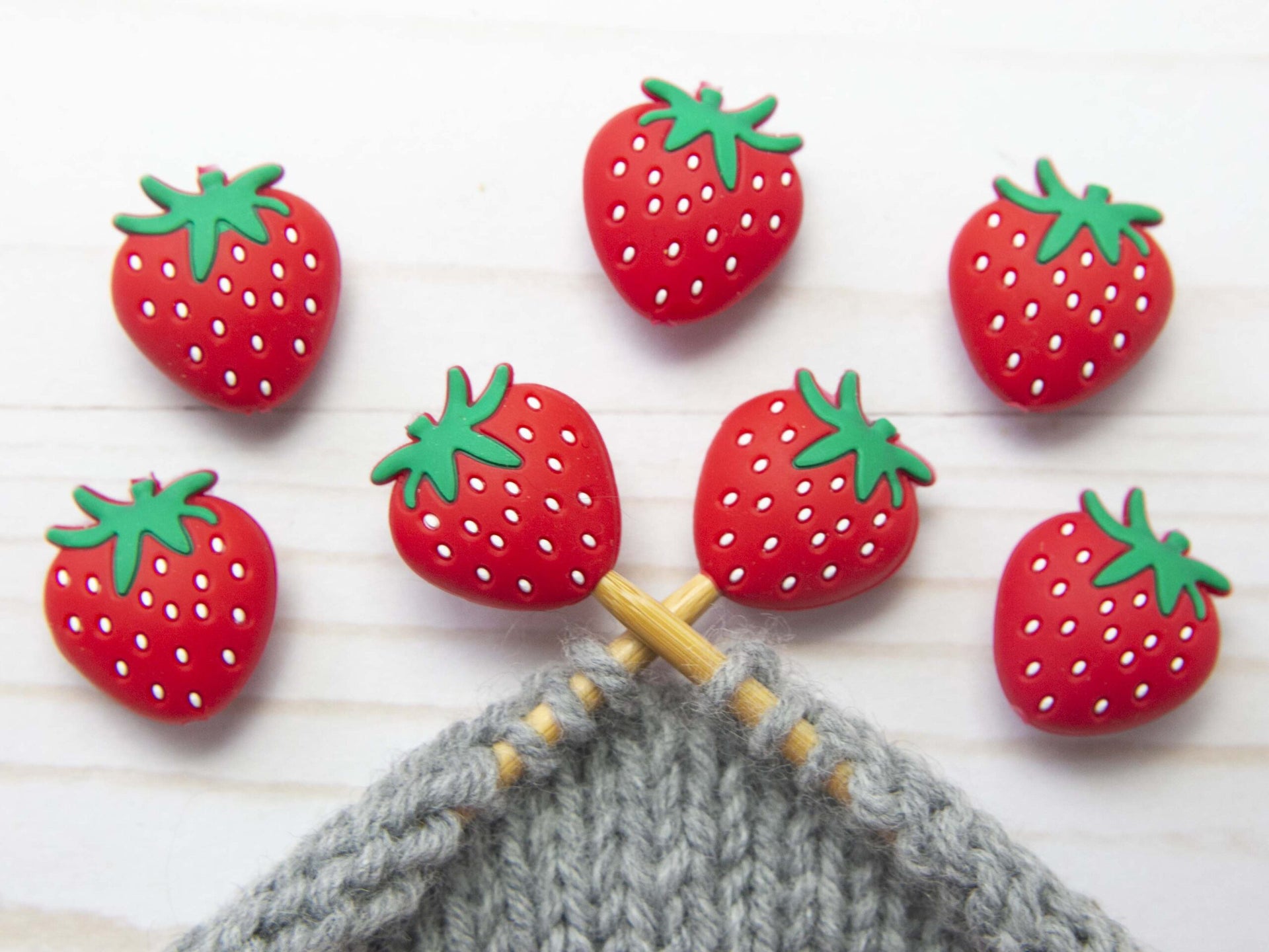 Fox & Pine Stitches Stitch Stoppers/Point Protector - Strawberry
