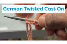 German Twisted Cast On