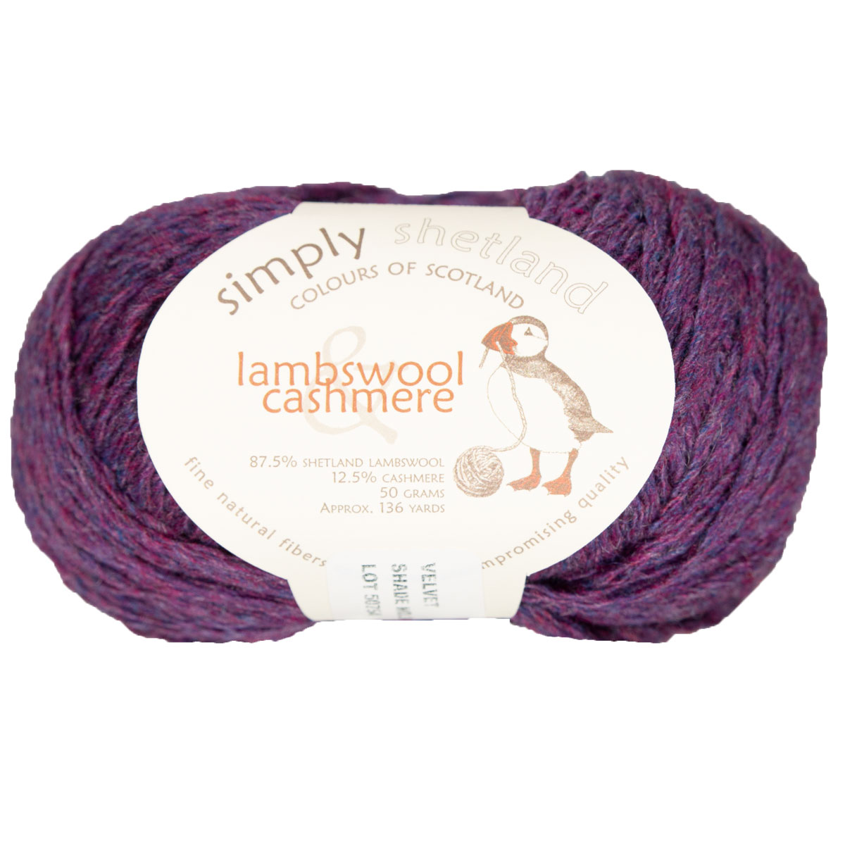 Simply Shetland Lambswool & Cashmere Yarn - 45 Clio at Jimmy Beans