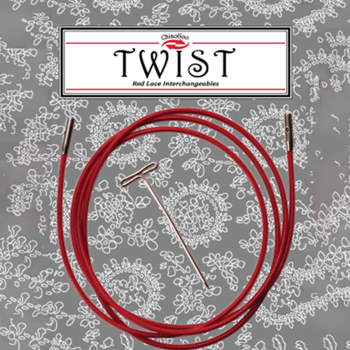 ChiaoGoo Twist Red Lace Interchangeable Cables 37in Small