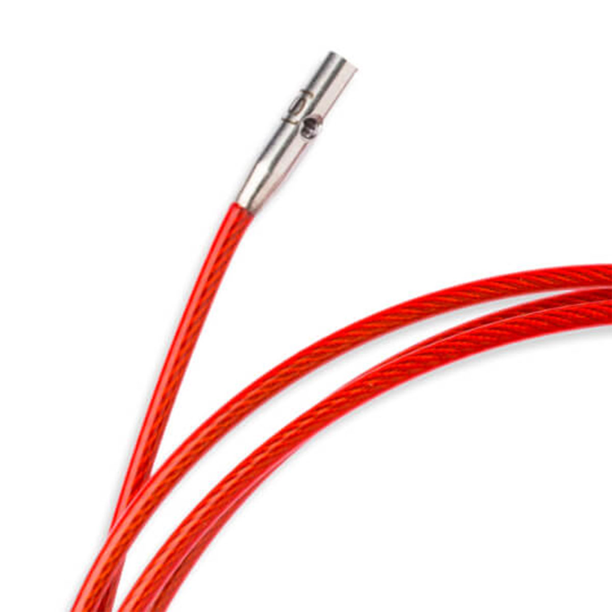  ChiaoGoo 7522-S Twist Lace Interchangeable Cables, 22-Inch  ,Small, Red